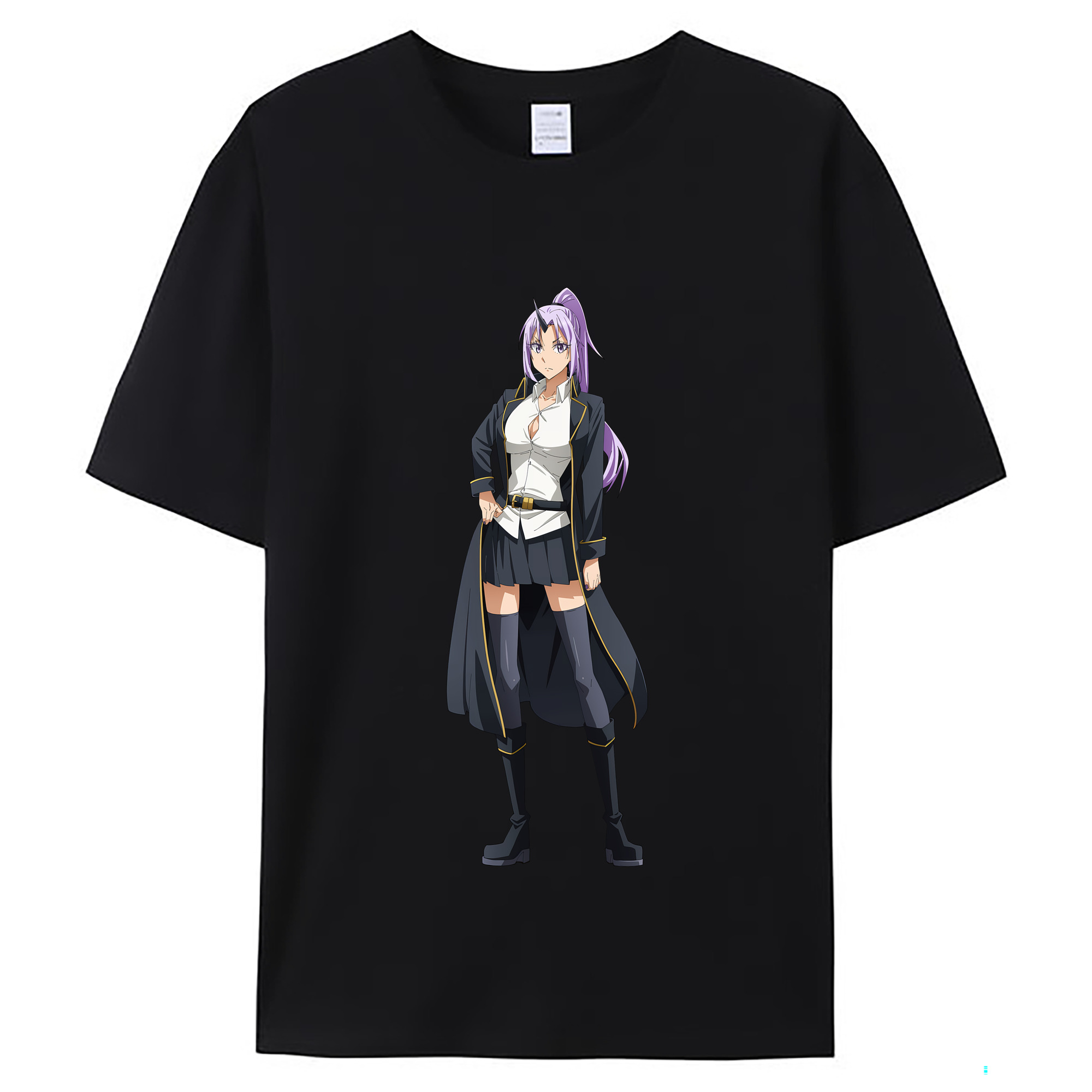 （画像用） 転スラ Regarding Reincarnated to Slime レディースカジュアルプリントTシャツ（綿100％）