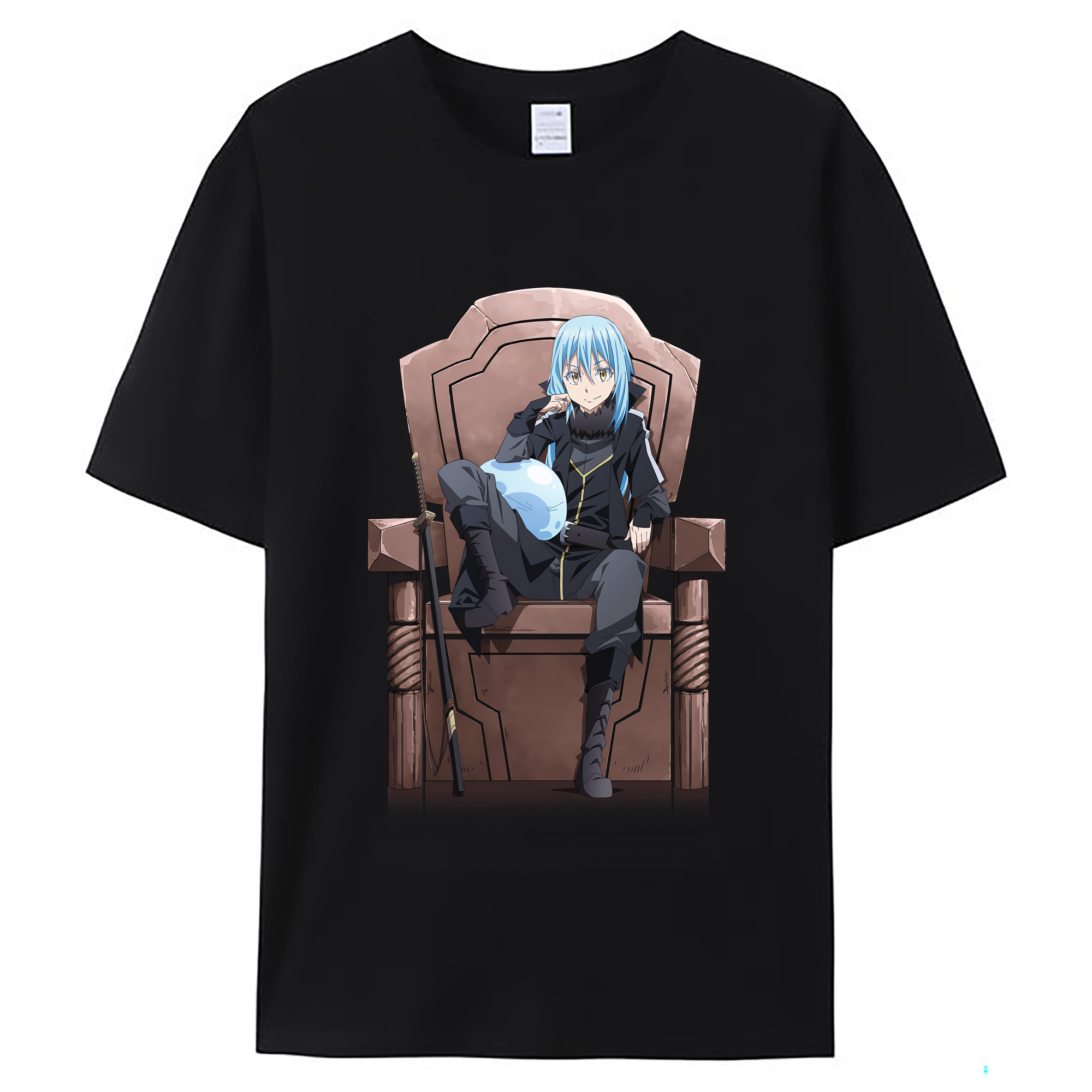 （画像用） 転スラ Regarding Reincarnated to Slime レディースカジュアルプリントTシャツ（綿100％）