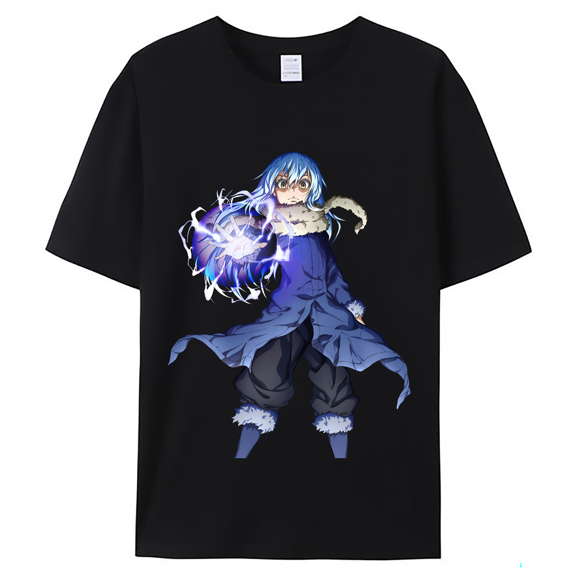（画像用） 転スラ Regarding Reincarnated to Slime レディースカジュアルプリントTシャツ（綿100％）