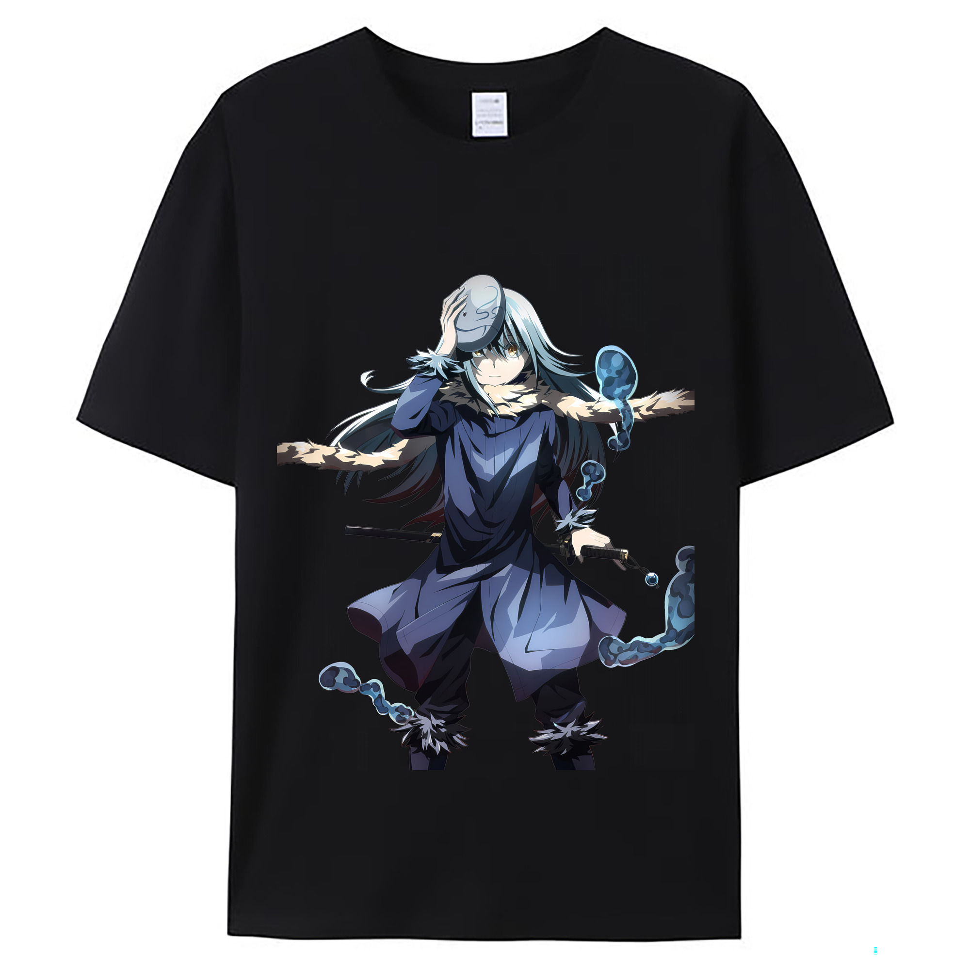 （画像用） 転スラ Regarding Reincarnated to Slime レディースカジュアルプリントTシャツ（綿100％）