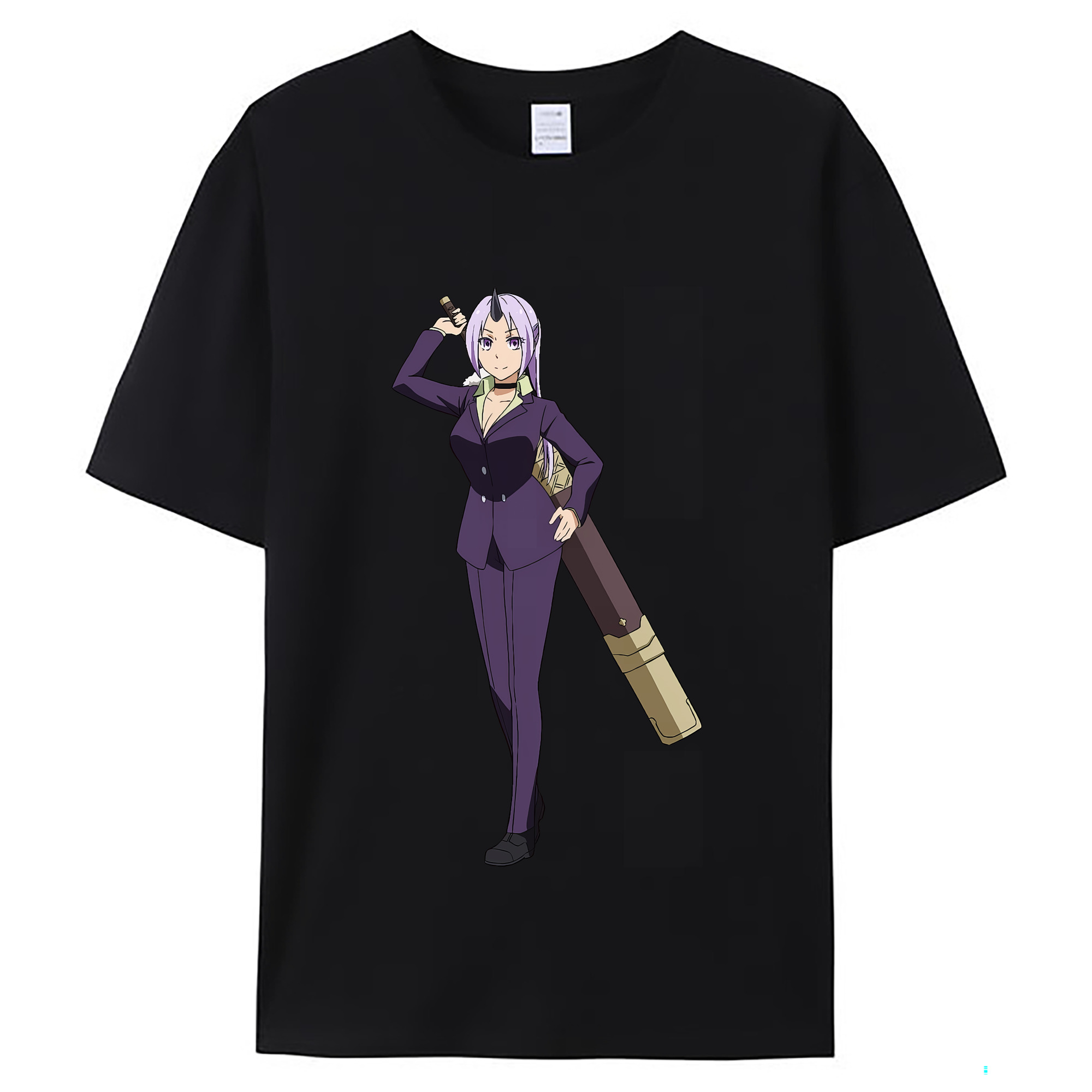 （画像用） 転スラ Regarding Reincarnated to Slime レディースカジュアルプリントTシャツ（綿100％）
