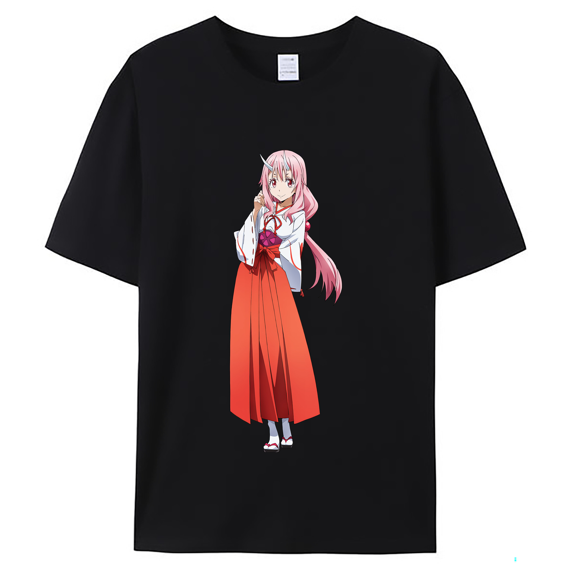 （画像用） 転スラ Regarding Reincarnated to Slime レディースカジュアルプリントTシャツ（綿100％）