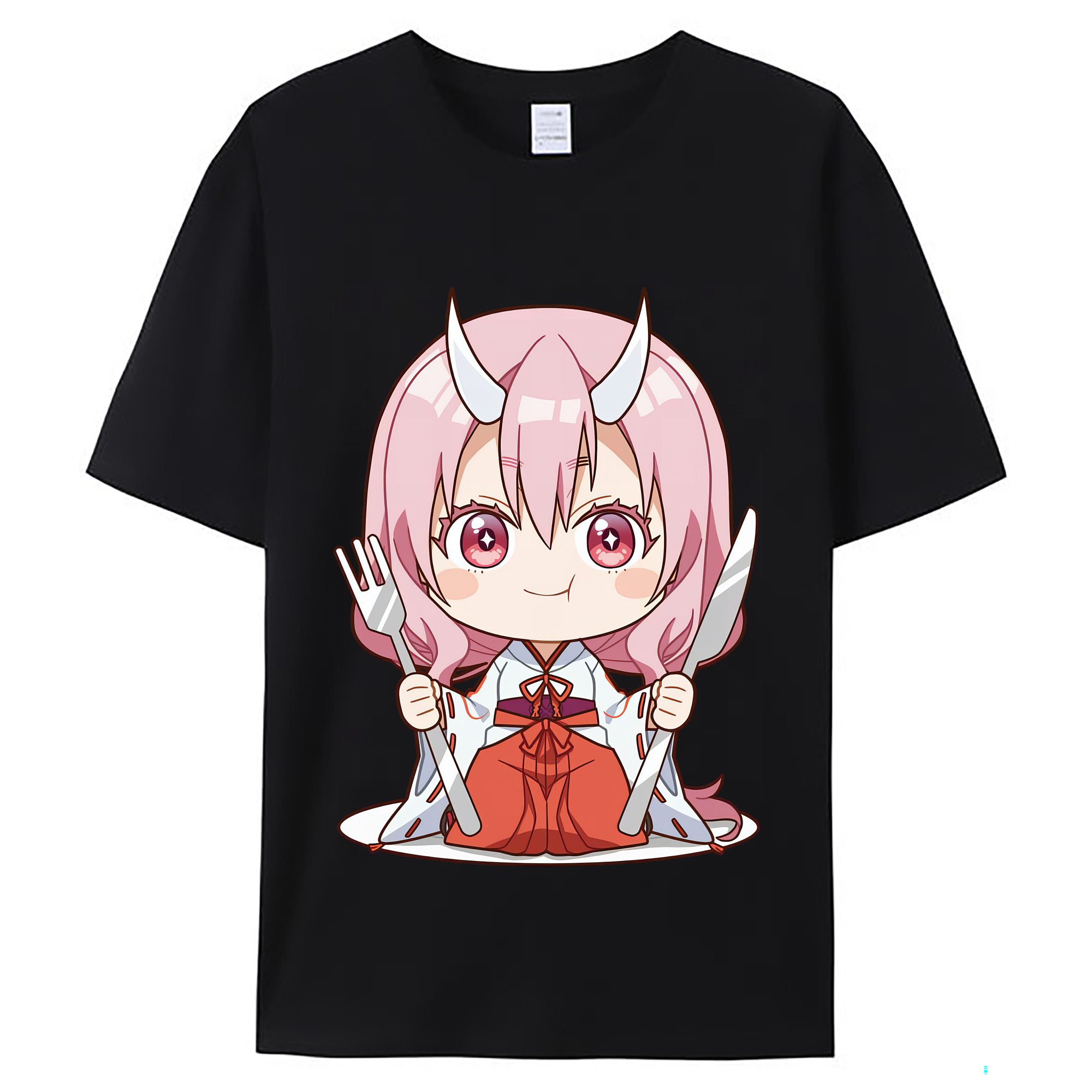 （画像用） 転スラ Regarding Reincarnated to Slime レディースカジュアルプリントTシャツ（綿100％）
