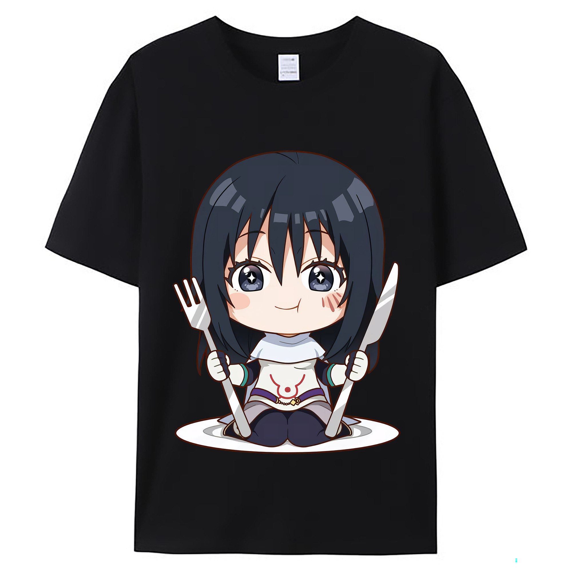 （画像用） 転スラ Regarding Reincarnated to Slime レディースカジュアルプリントTシャツ（綿100％）