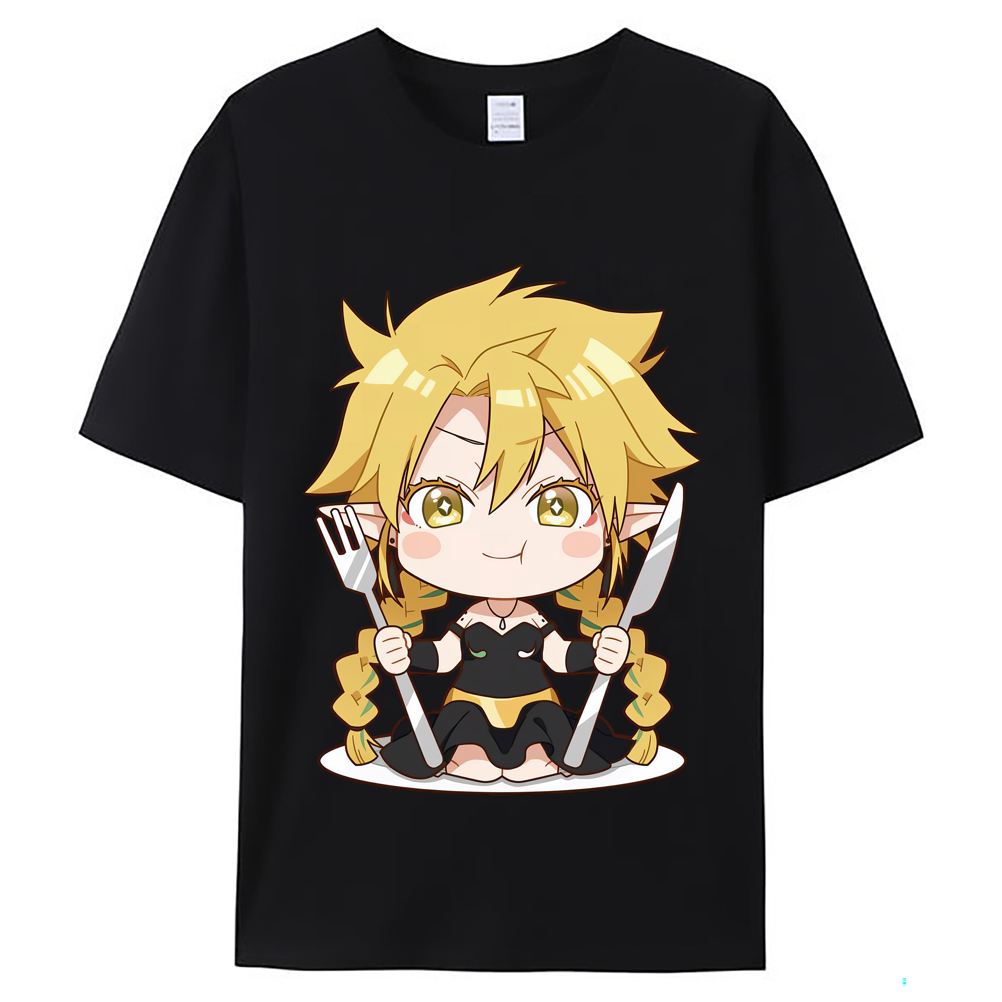 （画像用） 転スラ Regarding Reincarnated to Slime レディースカジュアルプリントTシャツ（綿100％）