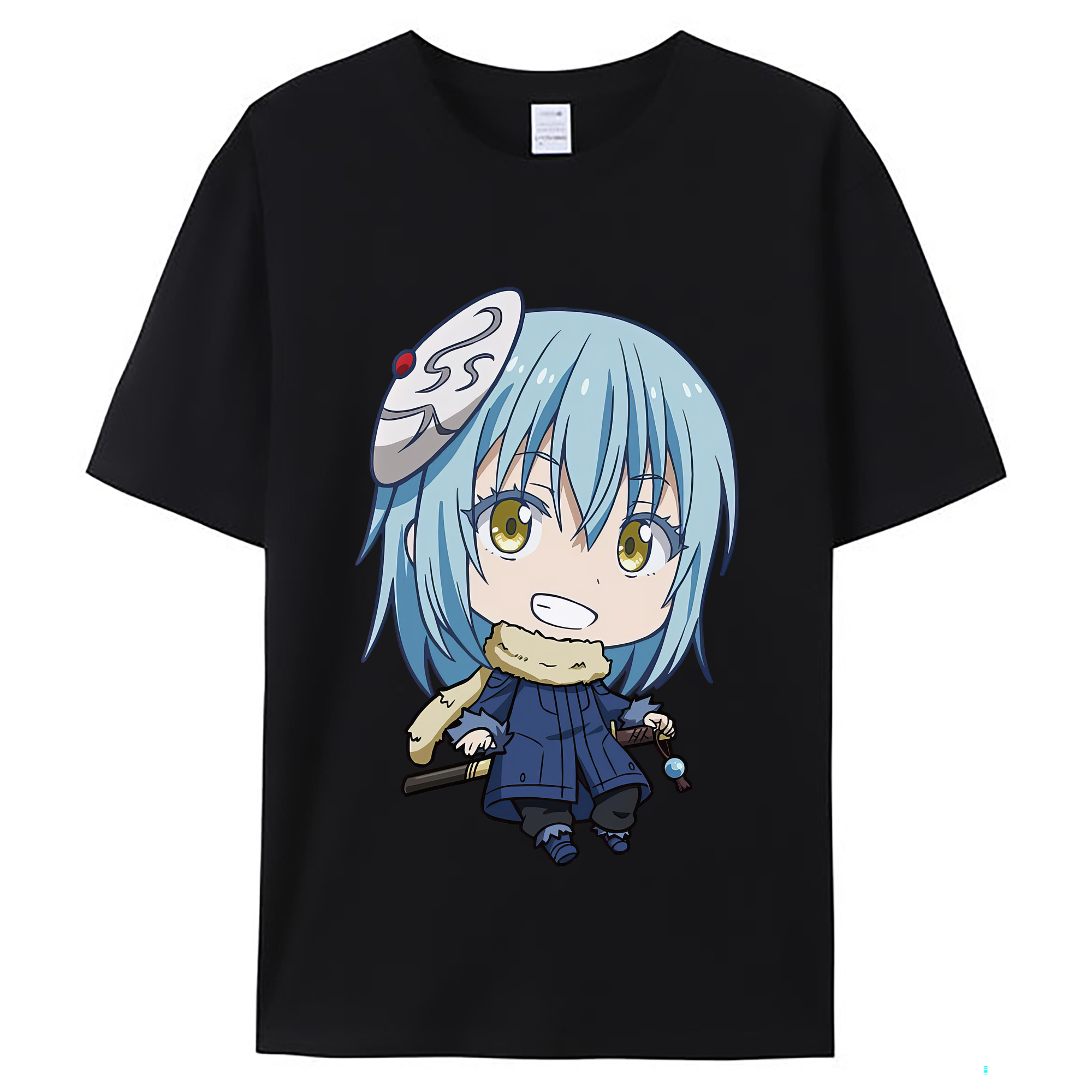 （画像用） 転スラ Regarding Reincarnated to Slime レディースカジュアルプリントTシャツ（綿100％）