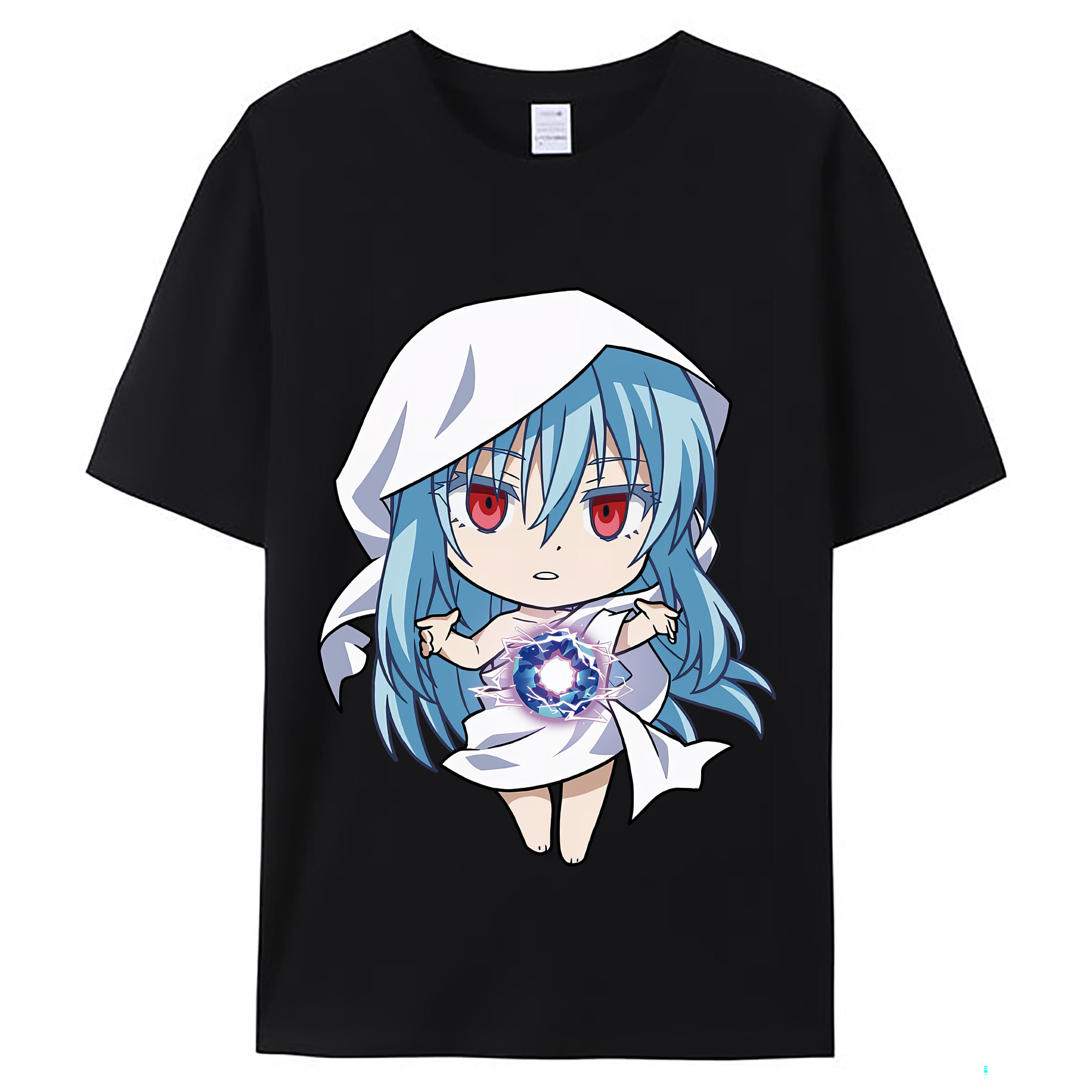 （画像用） 転スラ Regarding Reincarnated to Slime レディースカジュアルプリントTシャツ（綿100％）