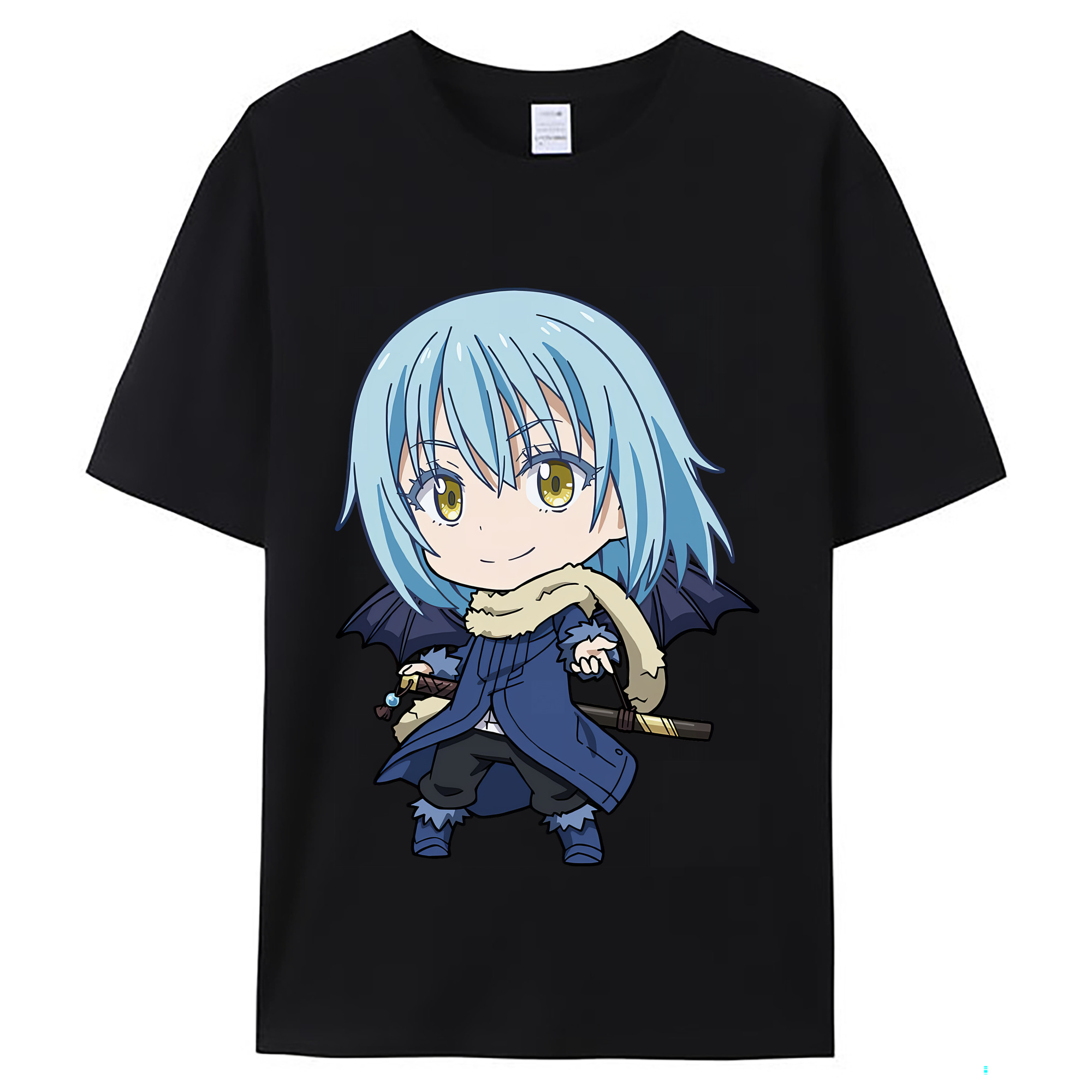 （画像用） 転スラ Regarding Reincarnated to Slime レディースカジュアルプリントTシャツ（綿100％）