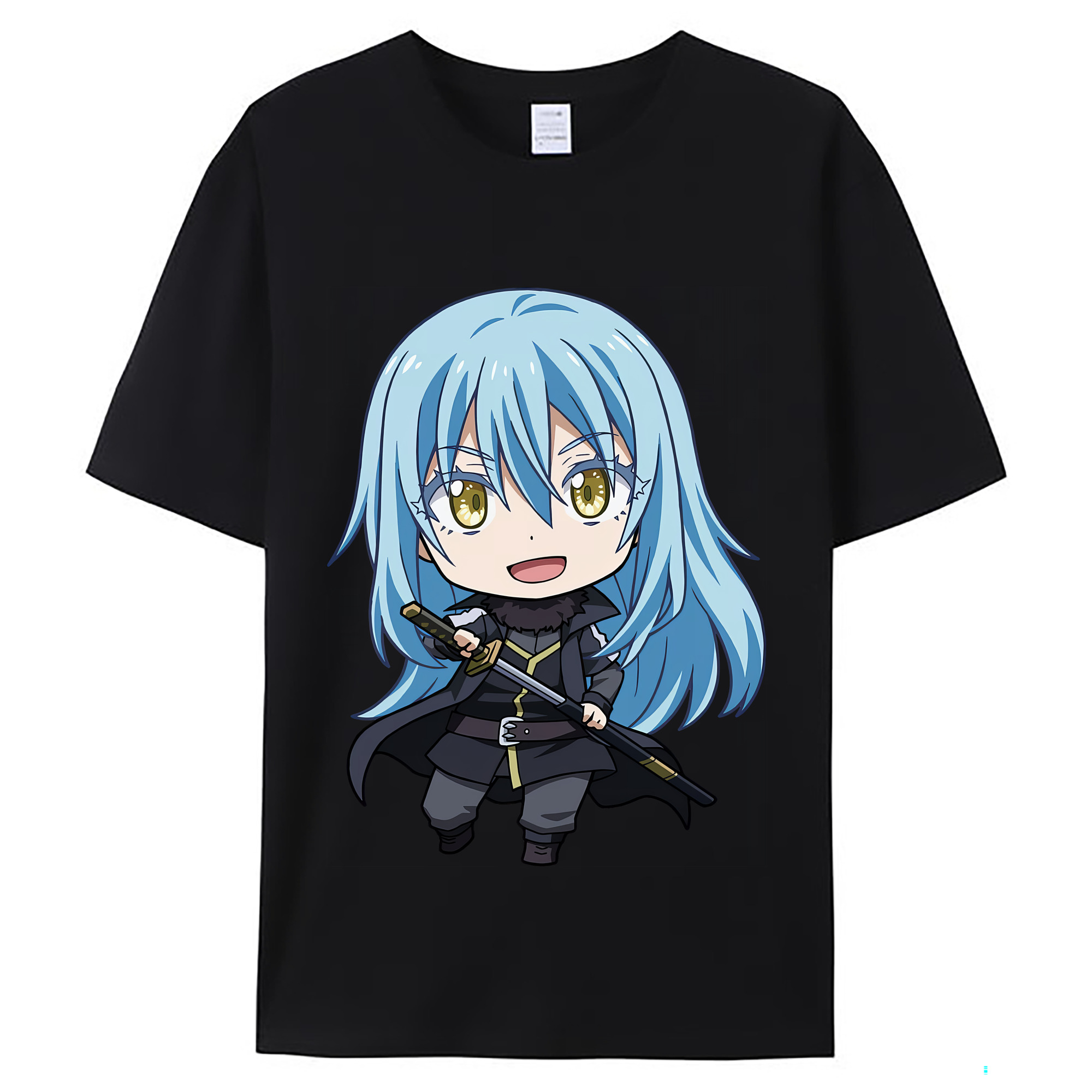 （画像用） 転スラ Regarding Reincarnated to Slime レディースカジュアルプリントTシャツ（綿100％）
