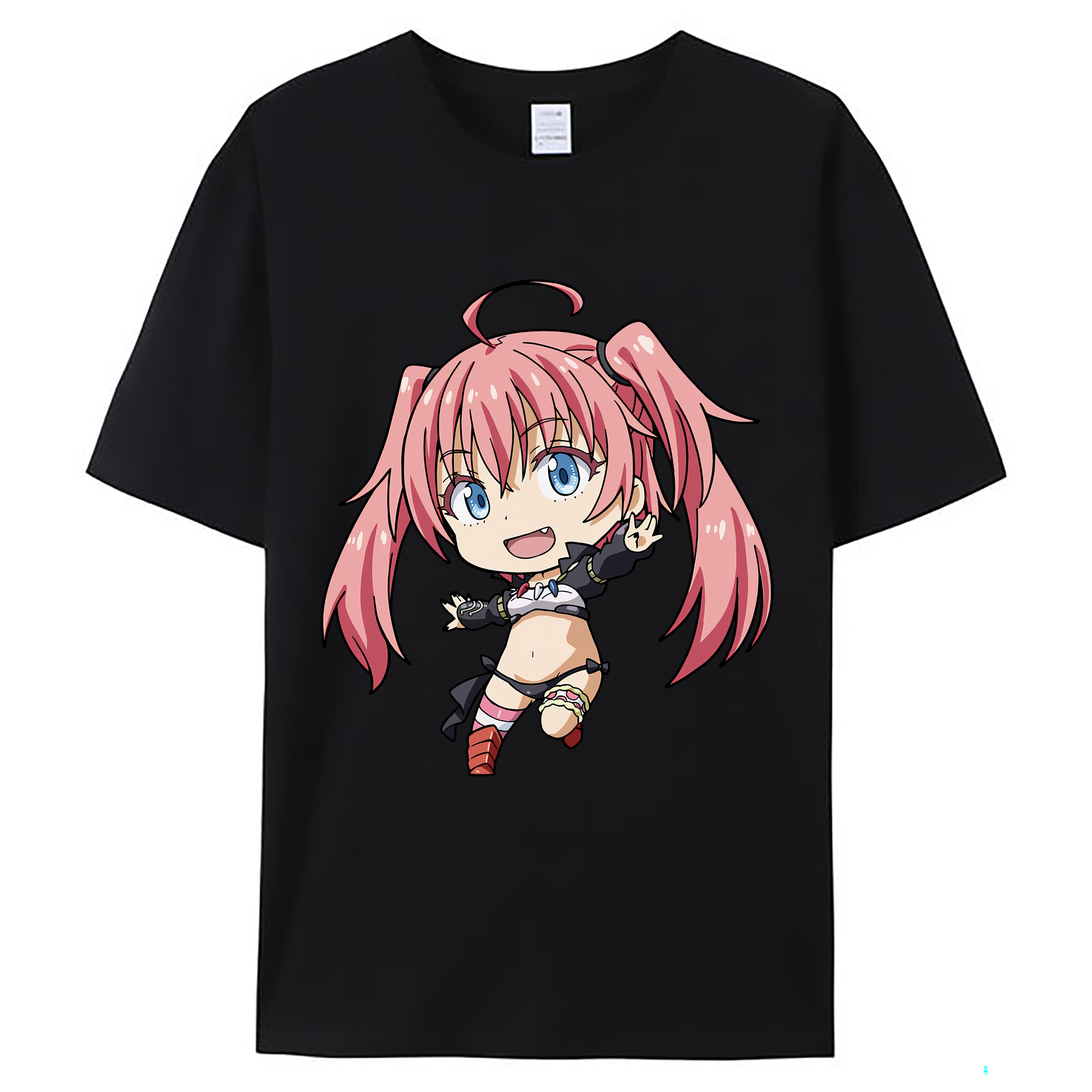 （画像用） 転スラ Regarding Reincarnated to Slime レディースカジュアルプリントTシャツ（綿100％）