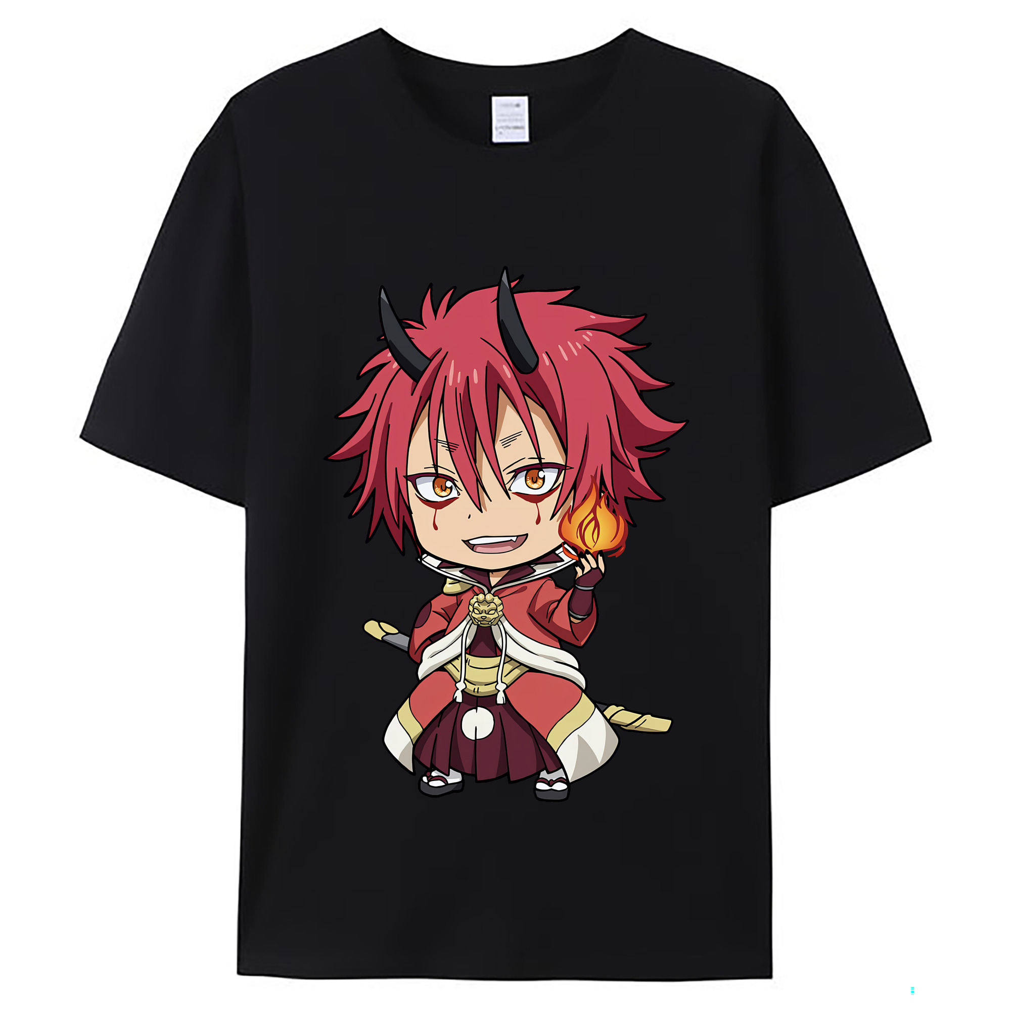 （画像用） 転スラ Regarding Reincarnated to Slime レディースカジュアルプリントTシャツ（綿100％）