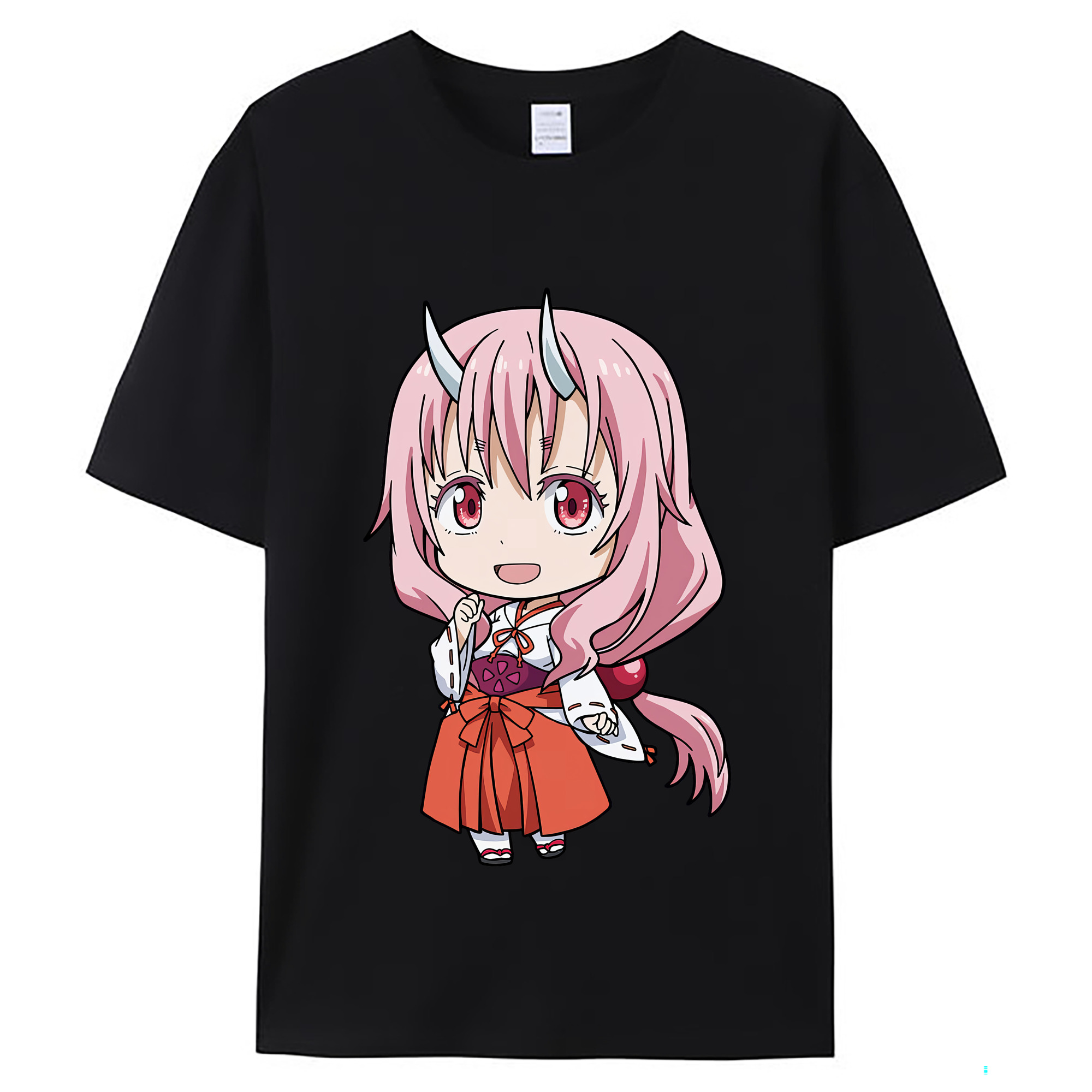 （画像用） 転スラ Regarding Reincarnated to Slime レディースカジュアルプリントTシャツ（綿100％）