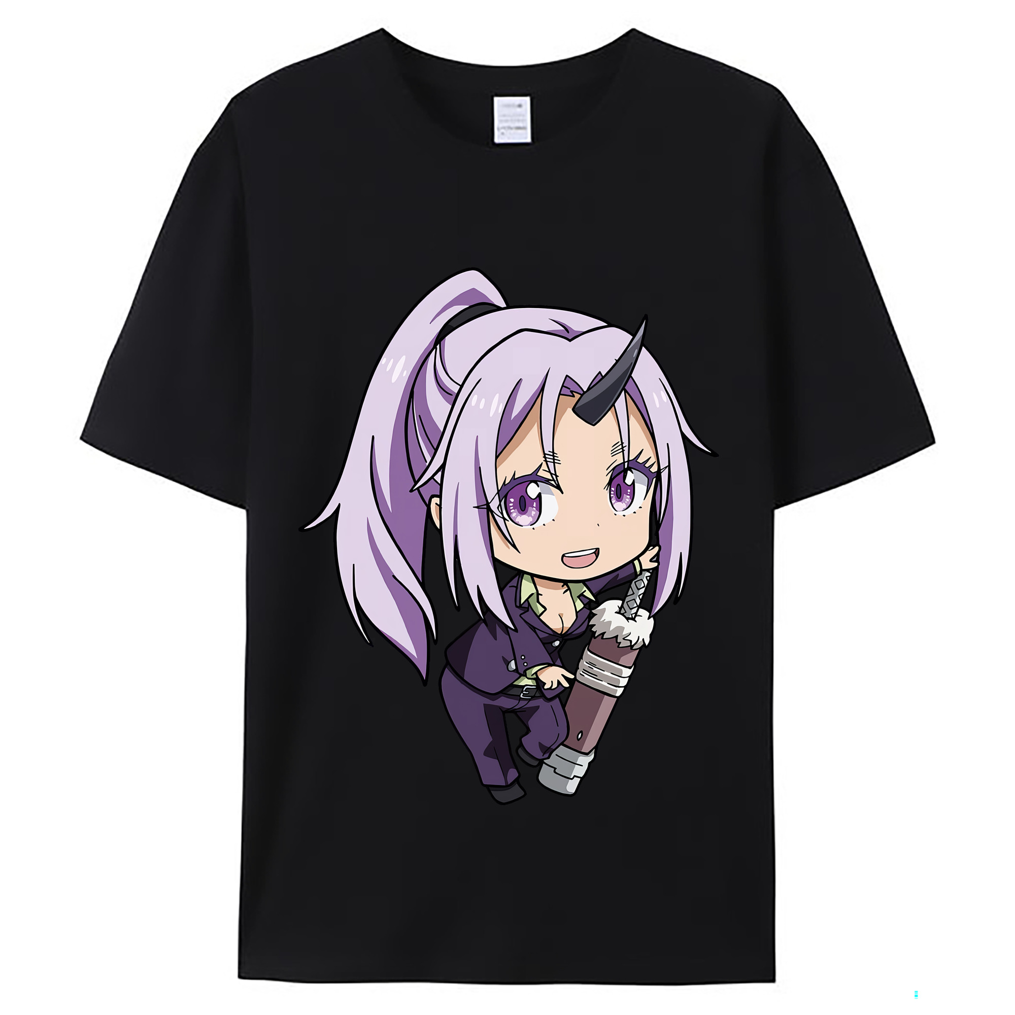 （画像用） 転スラ Regarding Reincarnated to Slime レディースカジュアルプリントTシャツ（綿100％）