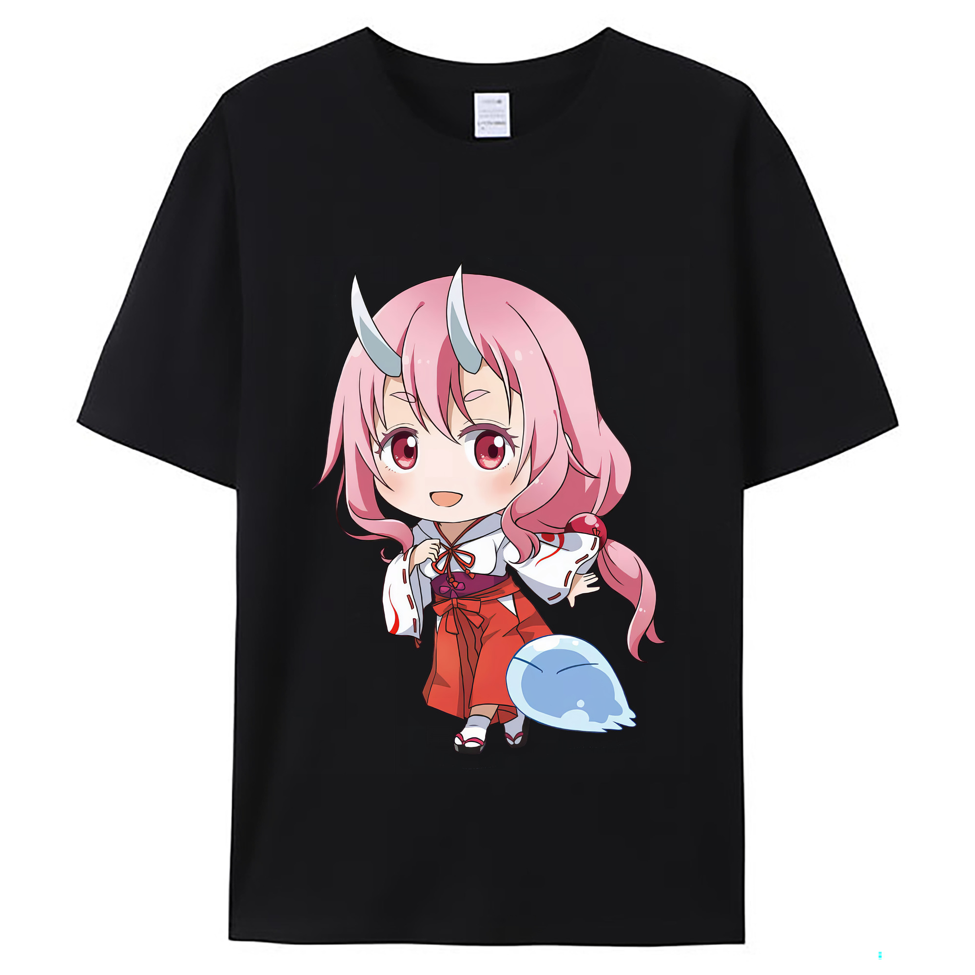 （画像用） 転スラ Regarding Reincarnated to Slime レディースカジュアルプリントTシャツ（綿100％）