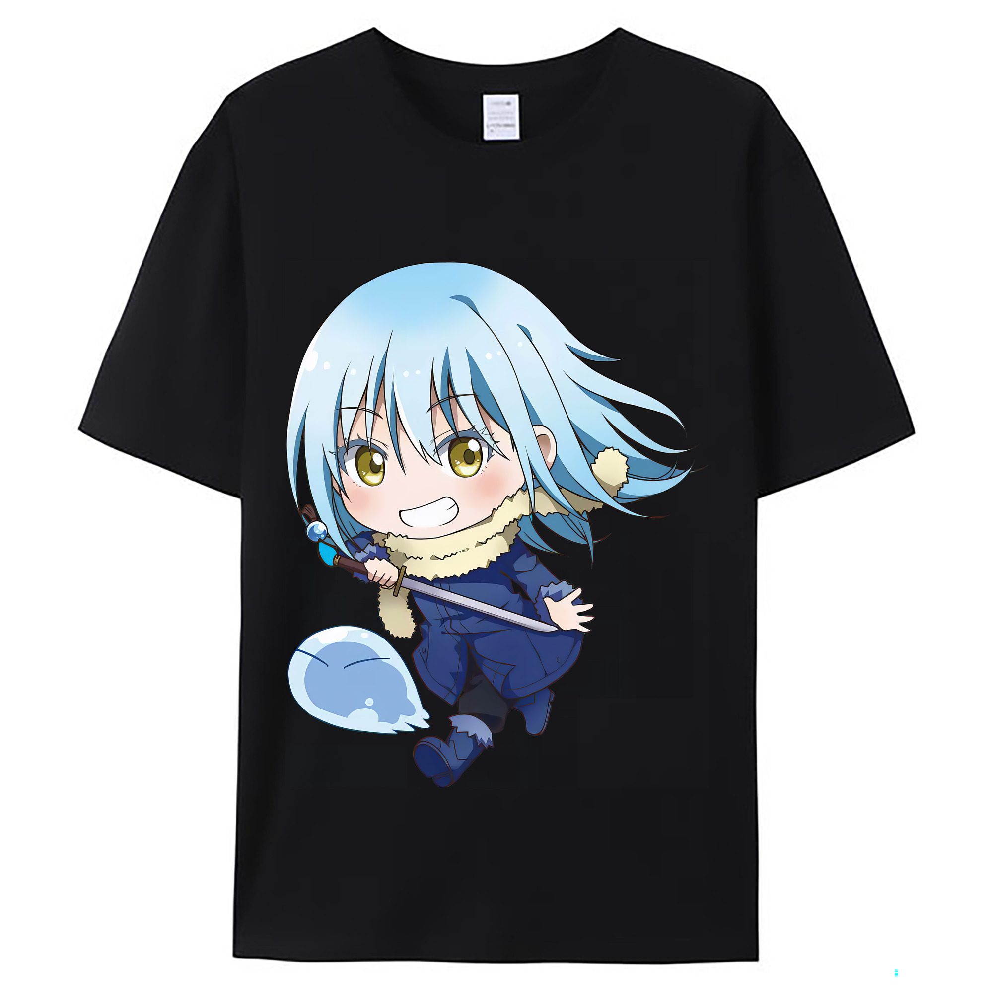 （画像用） 転スラ Regarding Reincarnated to Slime レディースカジュアルプリントTシャツ（綿100％）
