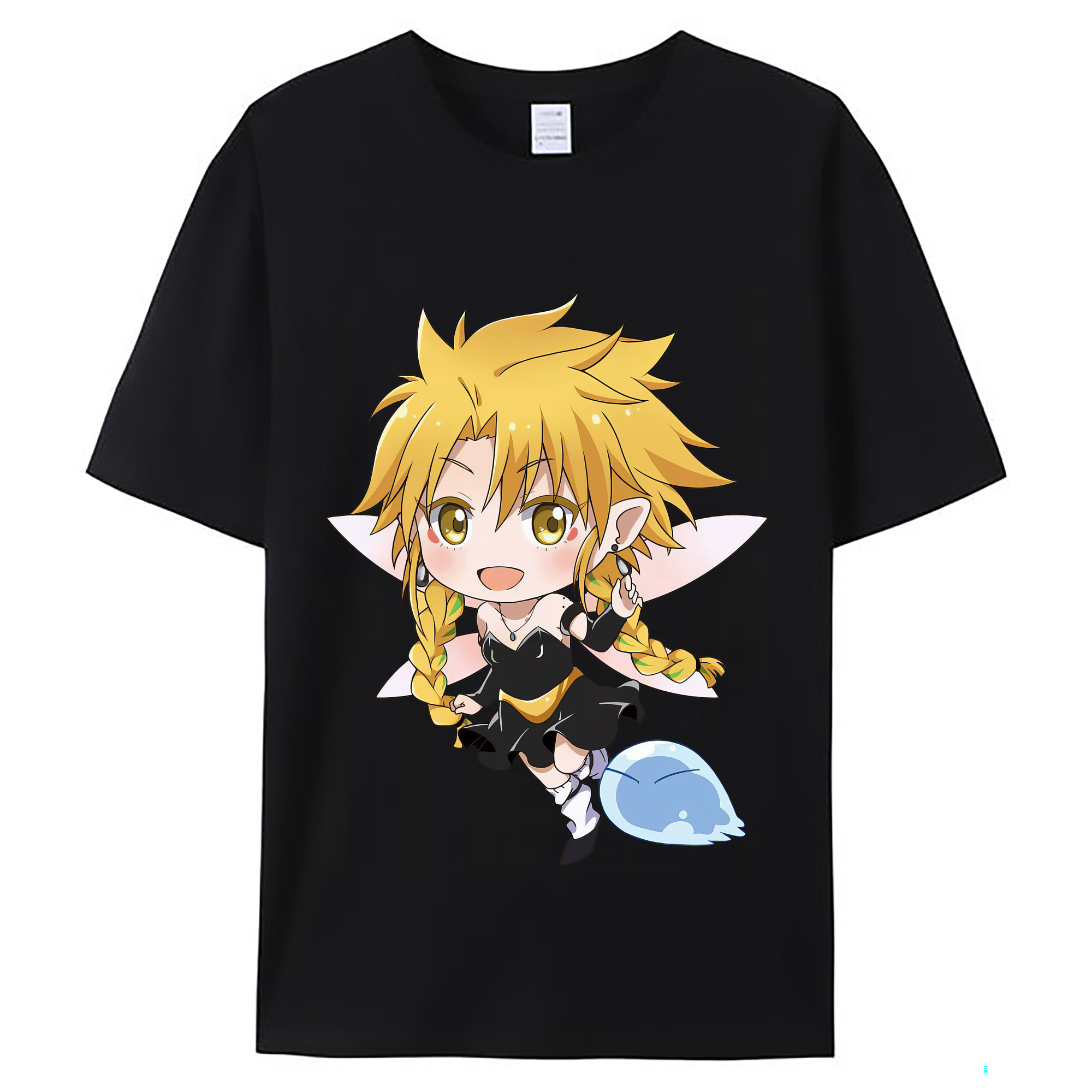 （画像用） 転スラ Regarding Reincarnated to Slime レディースカジュアルプリントTシャツ（綿100％）