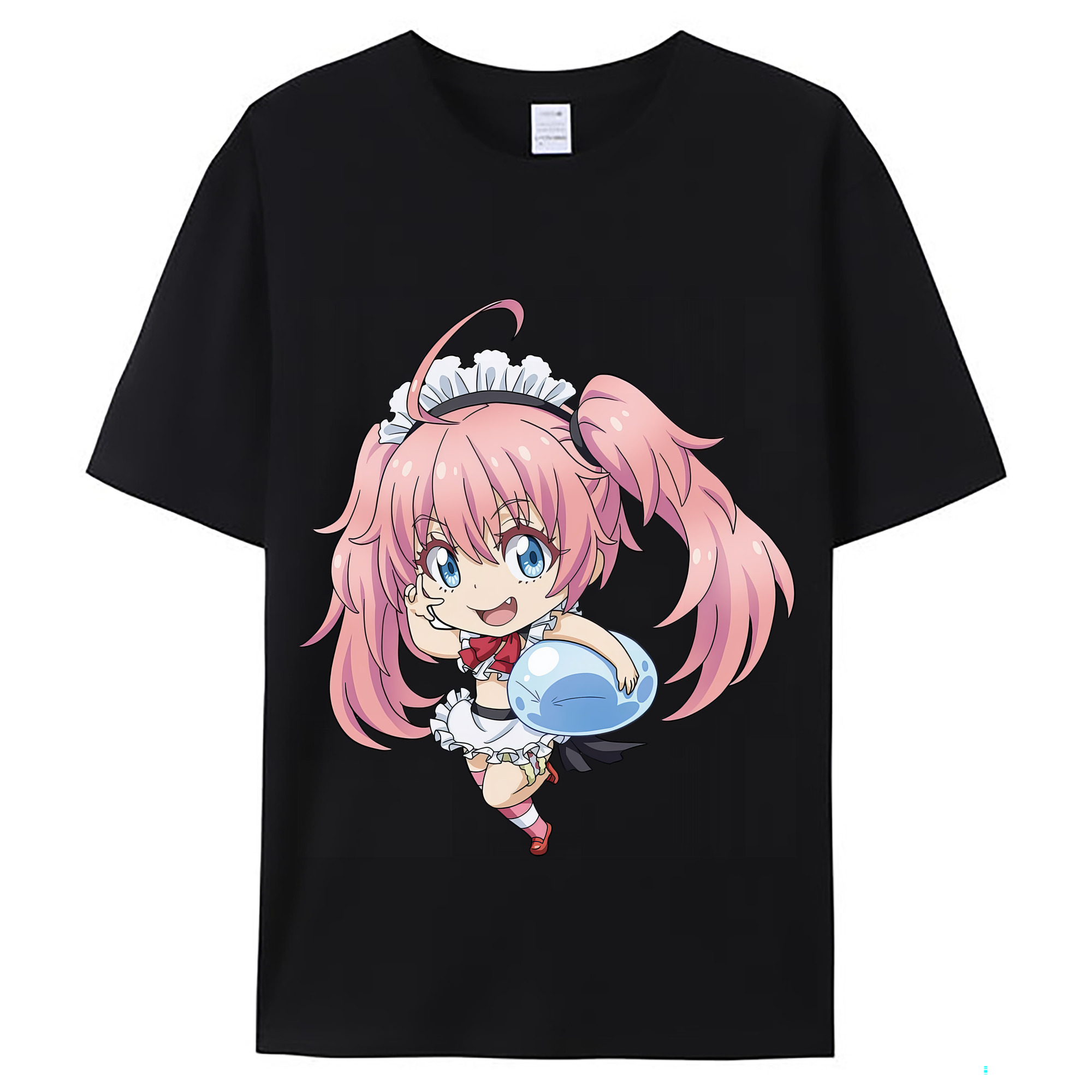 （画像用） 転スラ Regarding Reincarnated to Slime レディースカジュアルプリントTシャツ（綿100％）