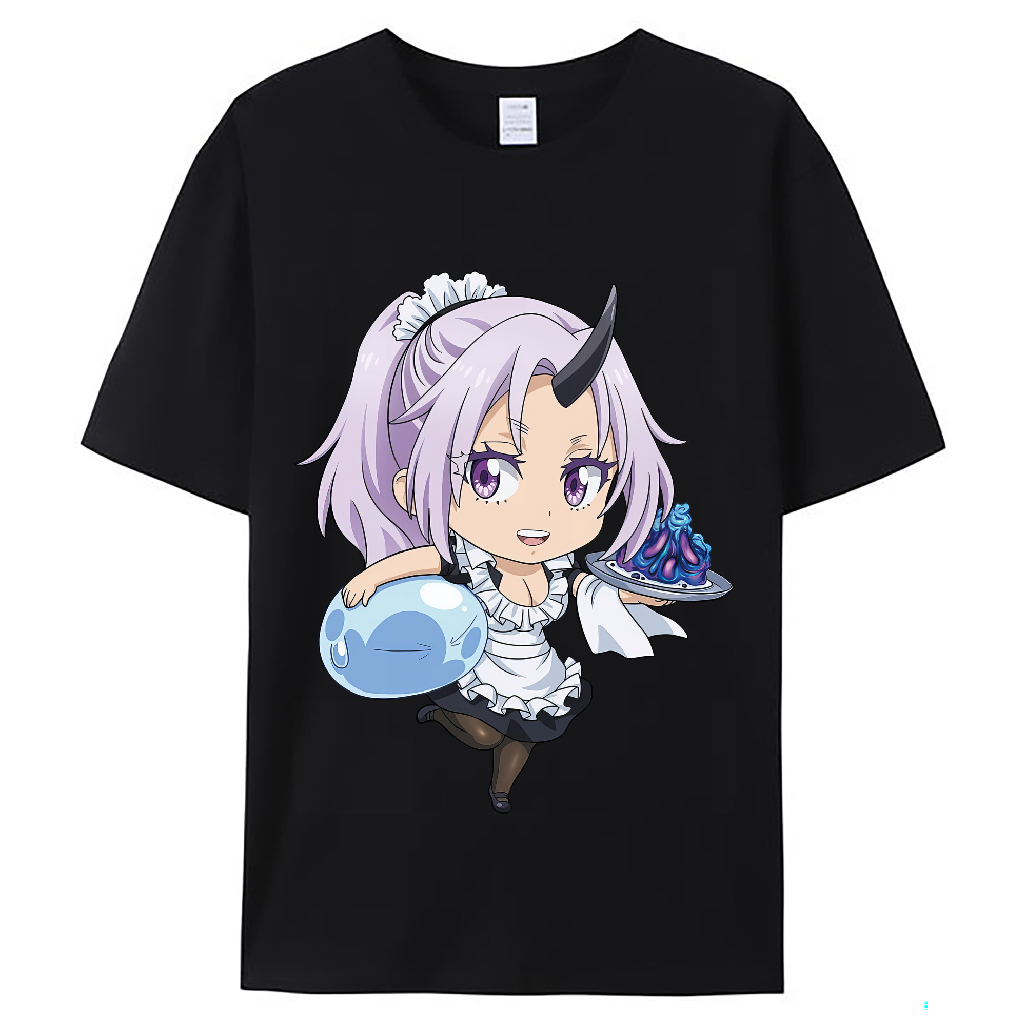 （画像用） 転スラ Regarding Reincarnated to Slime レディースカジュアルプリントTシャツ（綿100％）