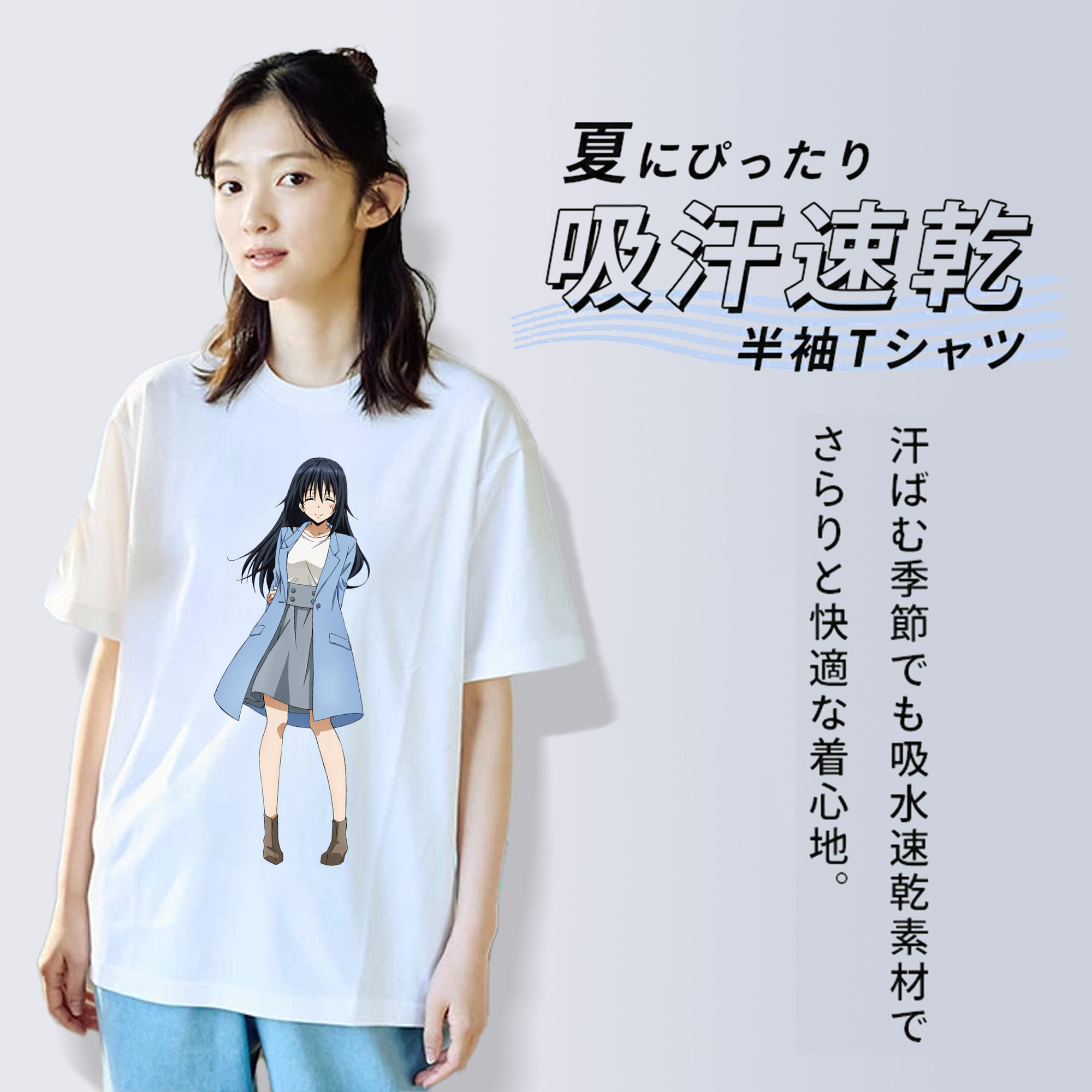 転スラ Regarding Reincarnated to Slime レディースカジュアルプリントTシャツ（綿100％）