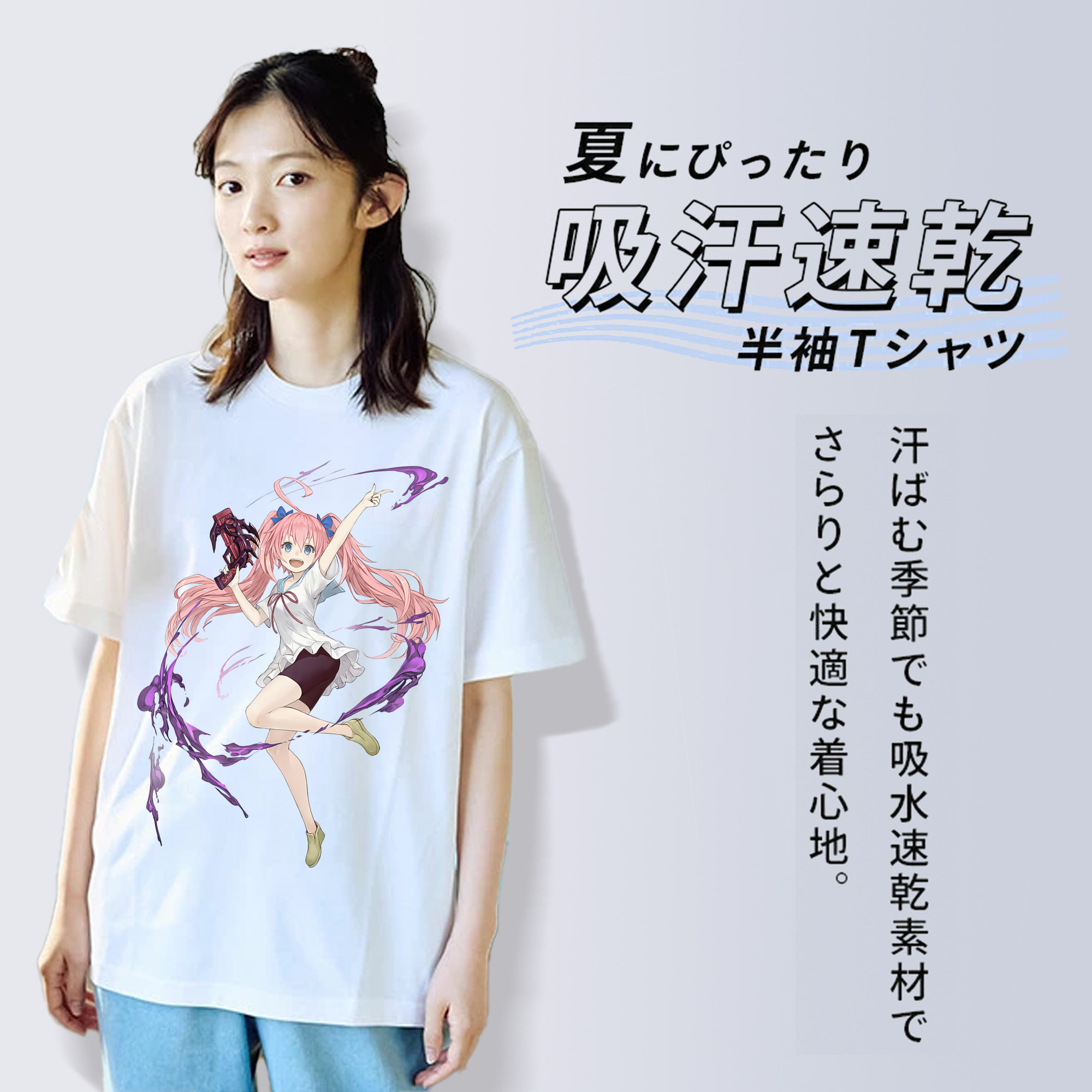転スラ Regarding Reincarnated to Slime レディースカジュアルプリントTシャツ（綿100％）