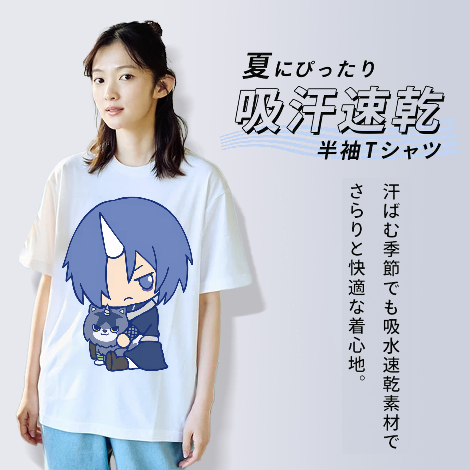 転スラ Regarding Reincarnated to Slime レディースカジュアルプリントTシャツ（綿100％）