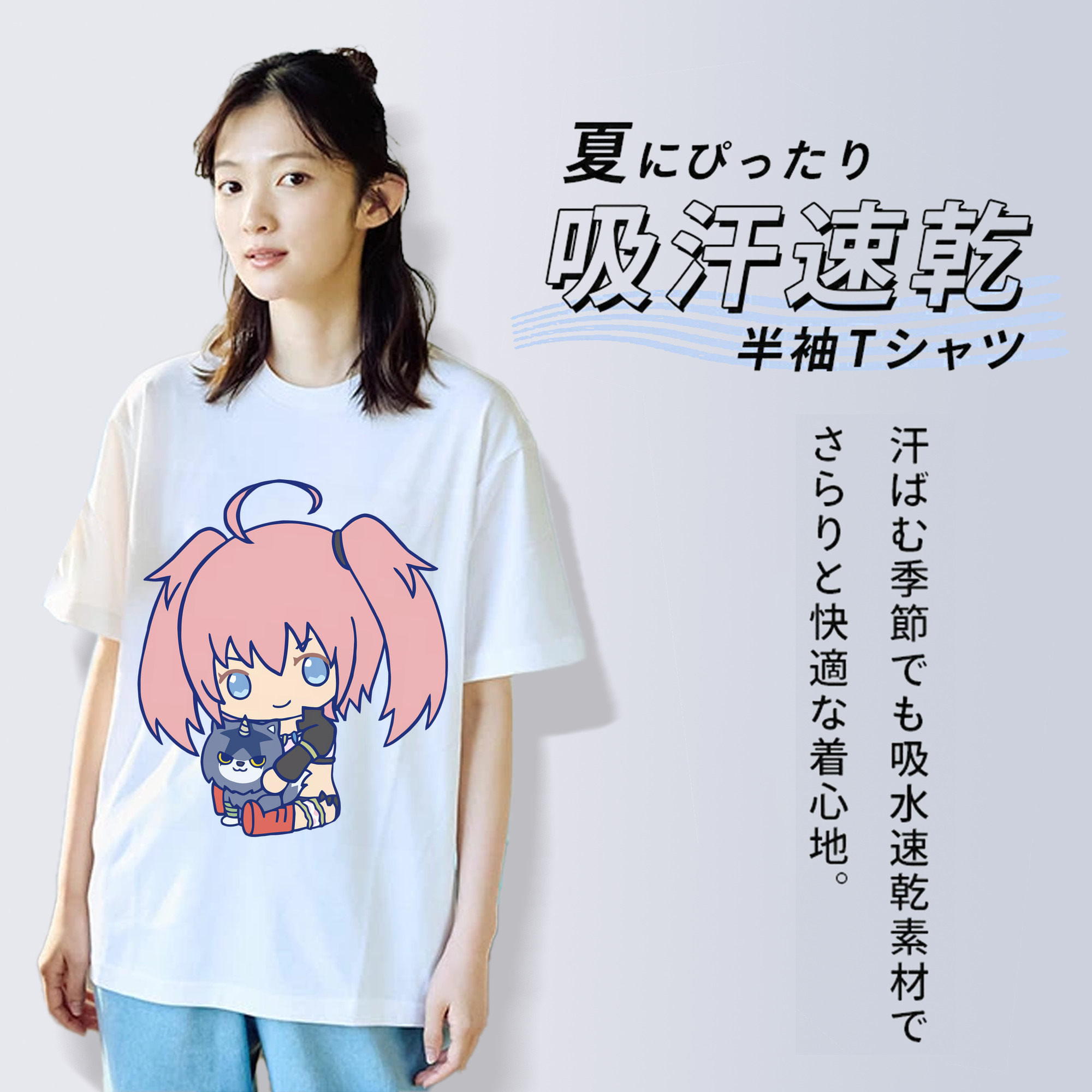転スラ Regarding Reincarnated to Slime レディースカジュアルプリントTシャツ（綿100％）