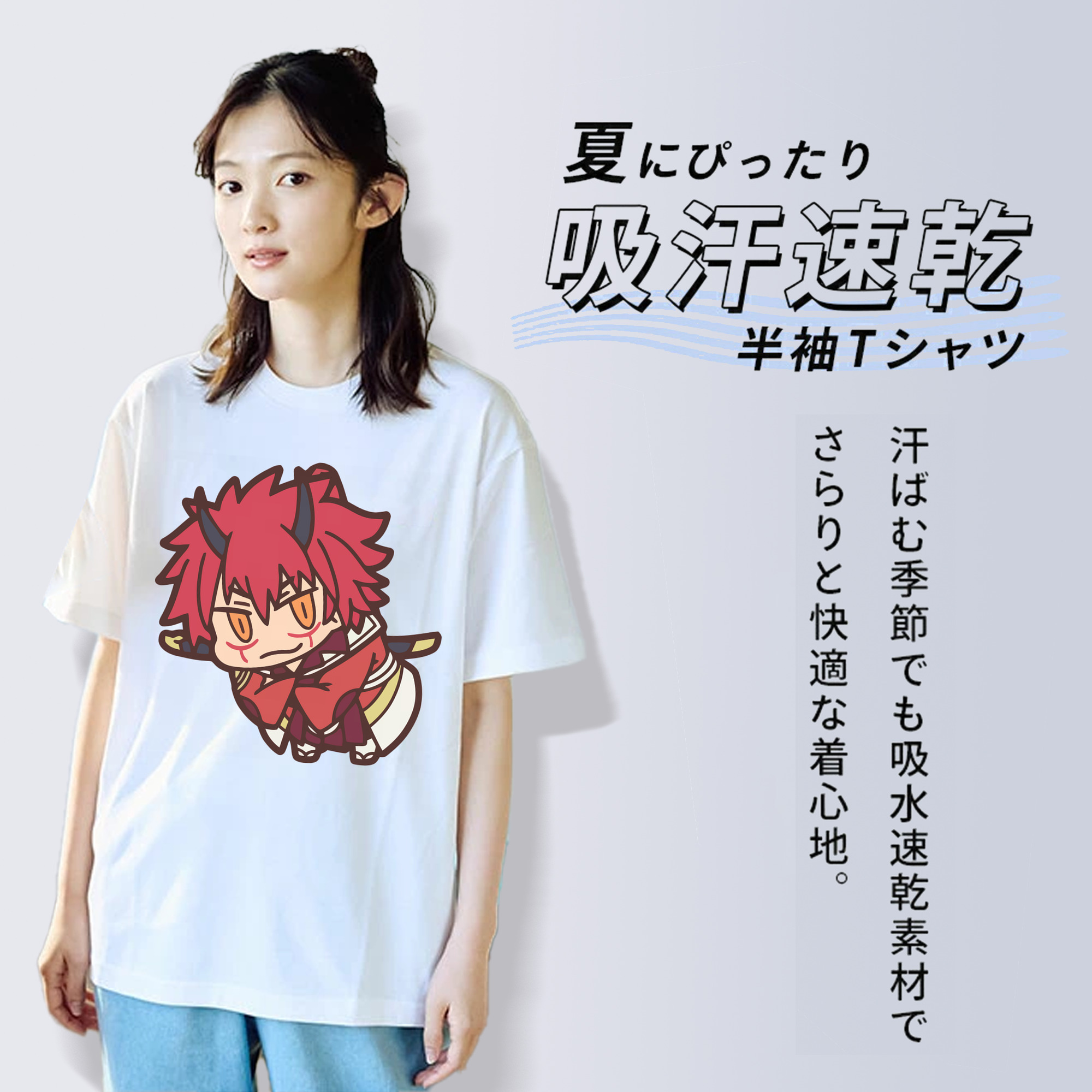 転スラ Regarding Reincarnated to Slime レディースカジュアルプリントTシャツ（綿100％）