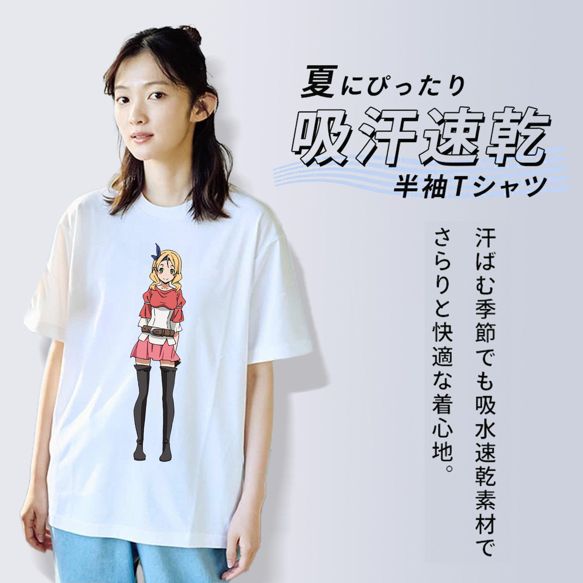 転スラ Regarding Reincarnated to Slime レディースカジュアルプリントTシャツ（綿100％）