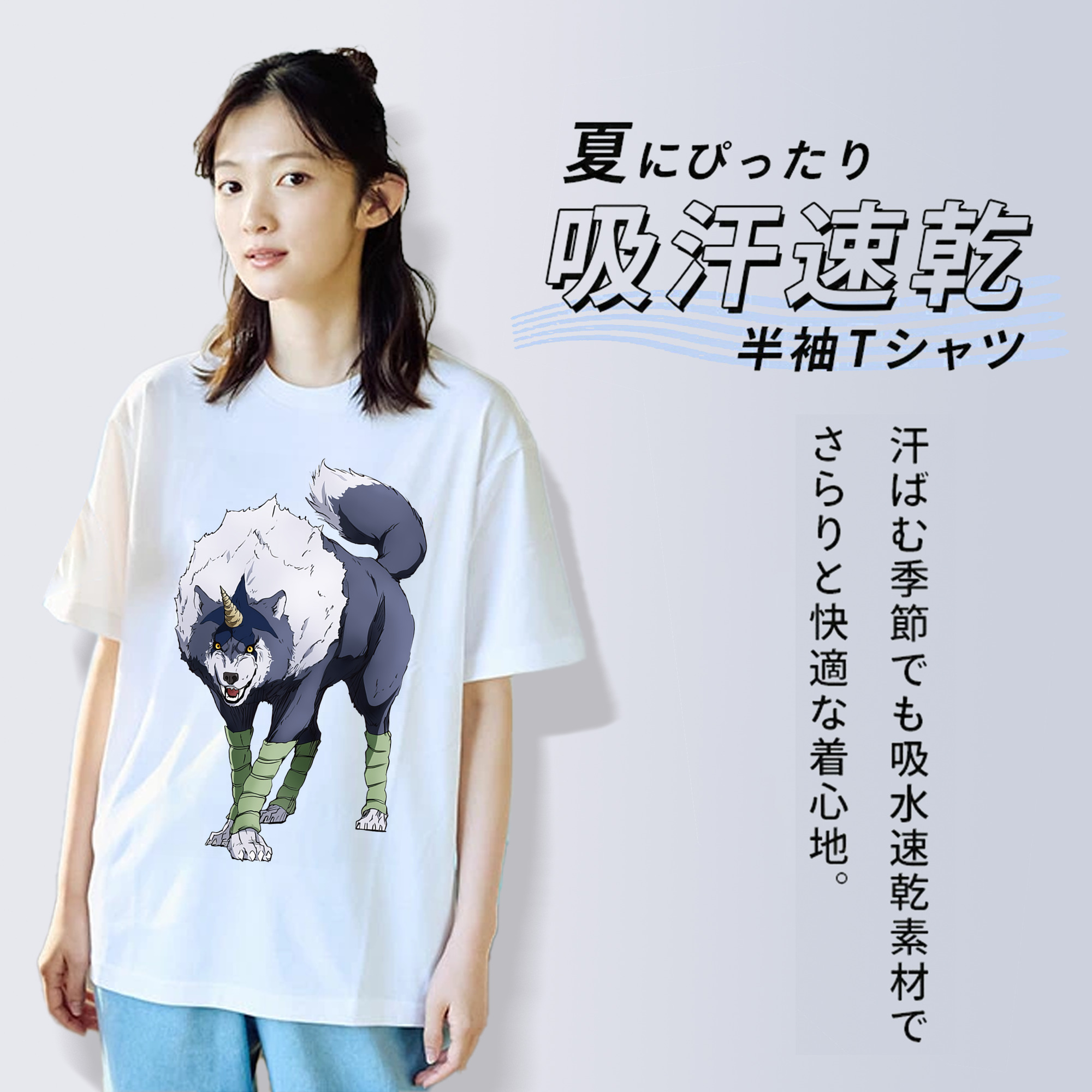 転スラ Regarding Reincarnated to Slime レディースカジュアルプリントTシャツ（綿100％）