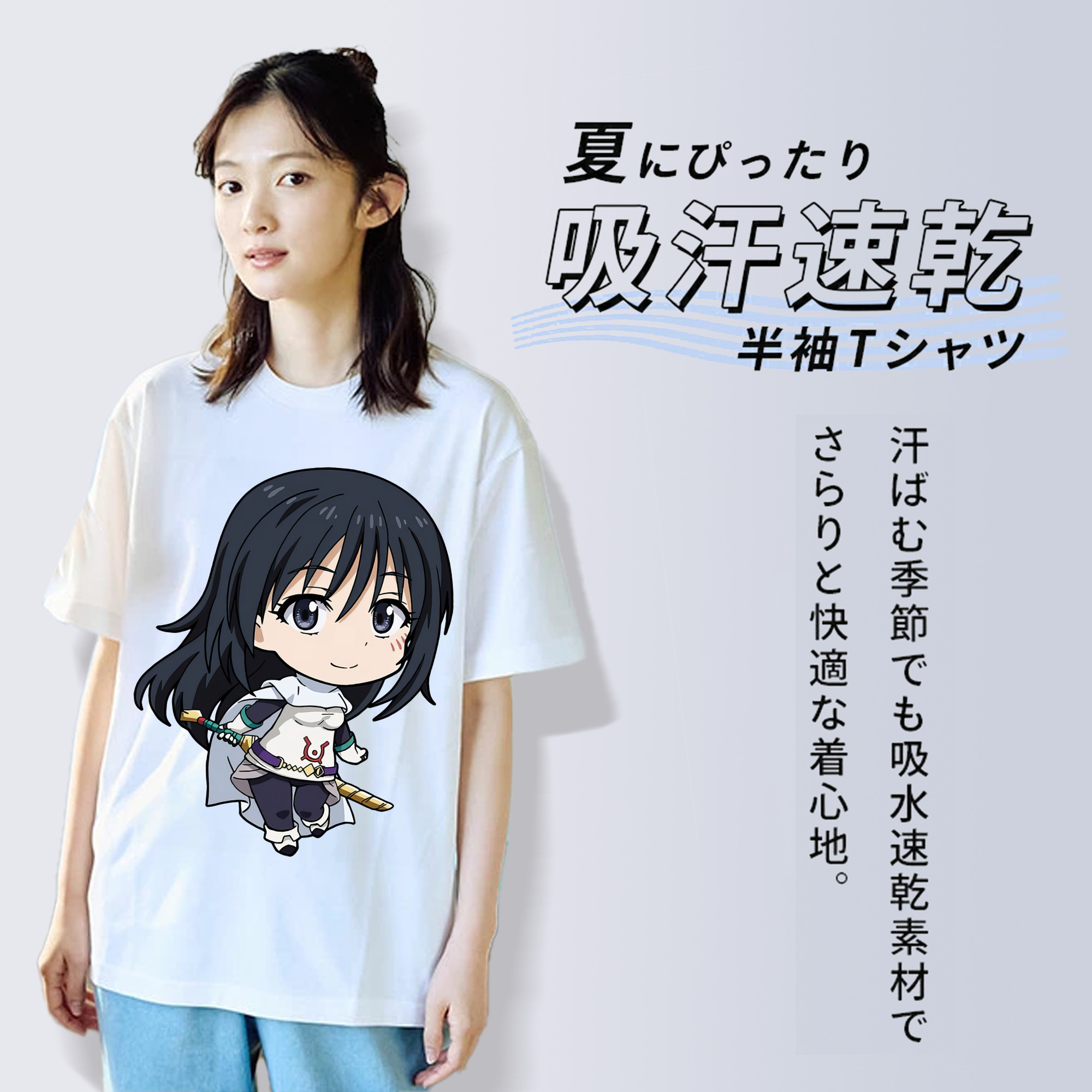 転スラ Regarding Reincarnated to Slime レディースカジュアルプリントTシャツ（綿100％）