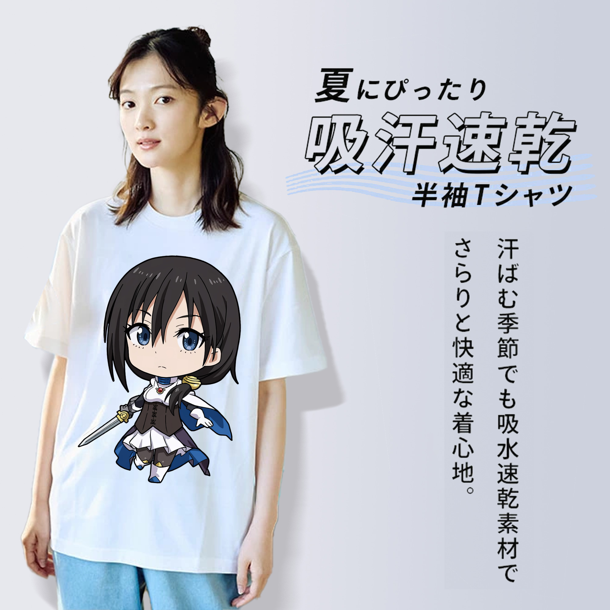 転スラ Regarding Reincarnated to Slime レディースカジュアルプリントTシャツ（綿100％）