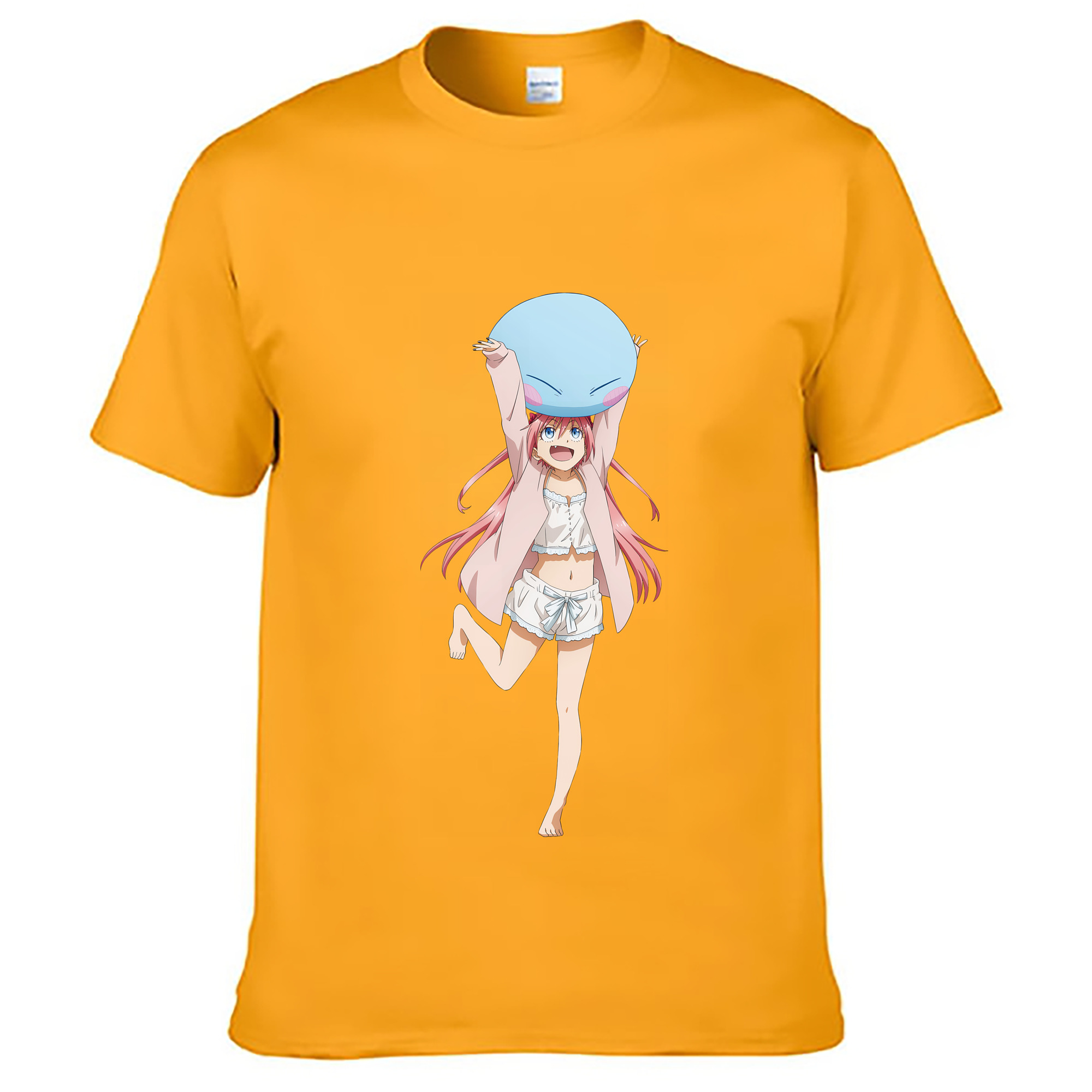 （画像用） 転スラ Regarding Reincarnated to Slime レディースカジュアルプリントTシャツ（綿100％）