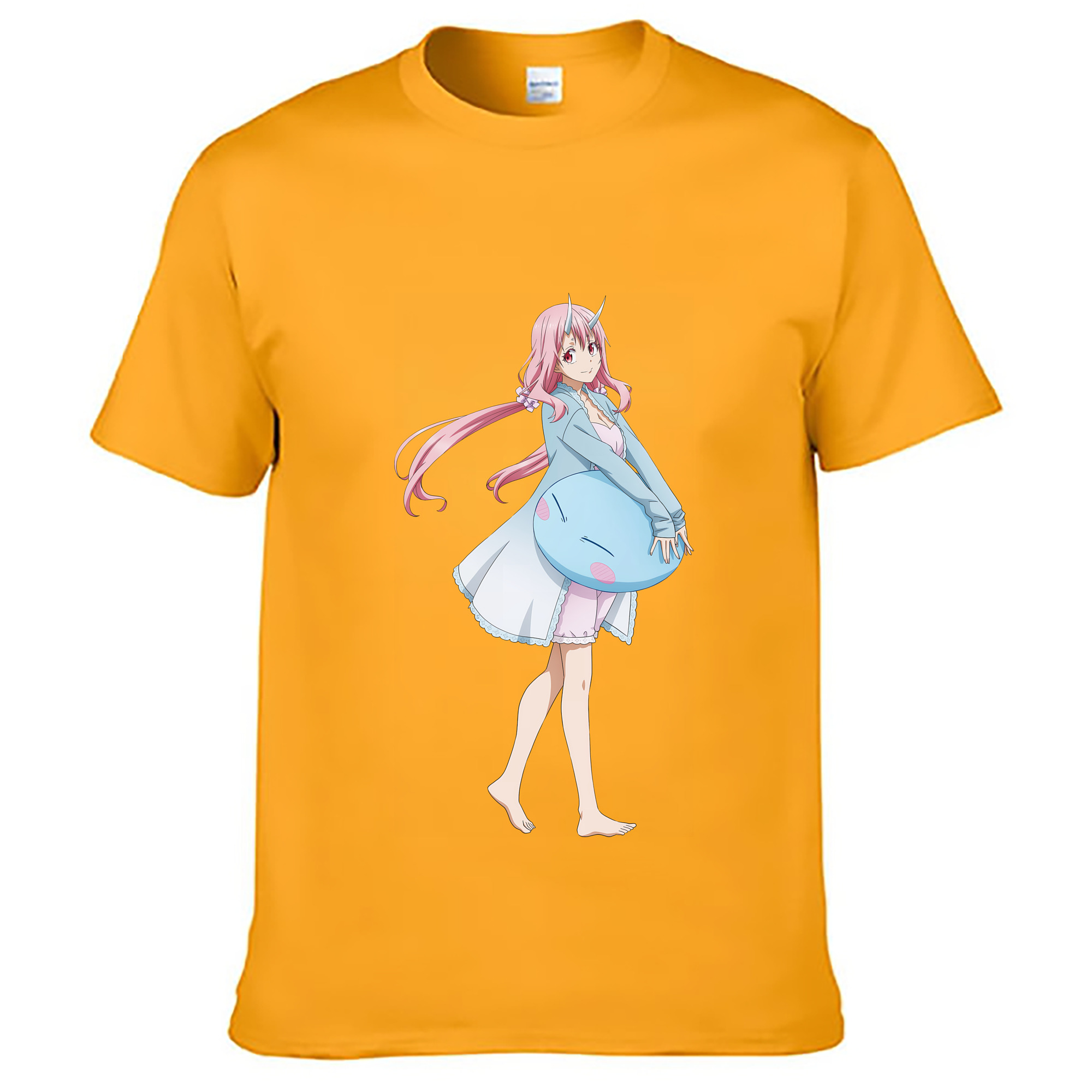 （画像用） 転スラ Regarding Reincarnated to Slime レディースカジュアルプリントTシャツ（綿100％）