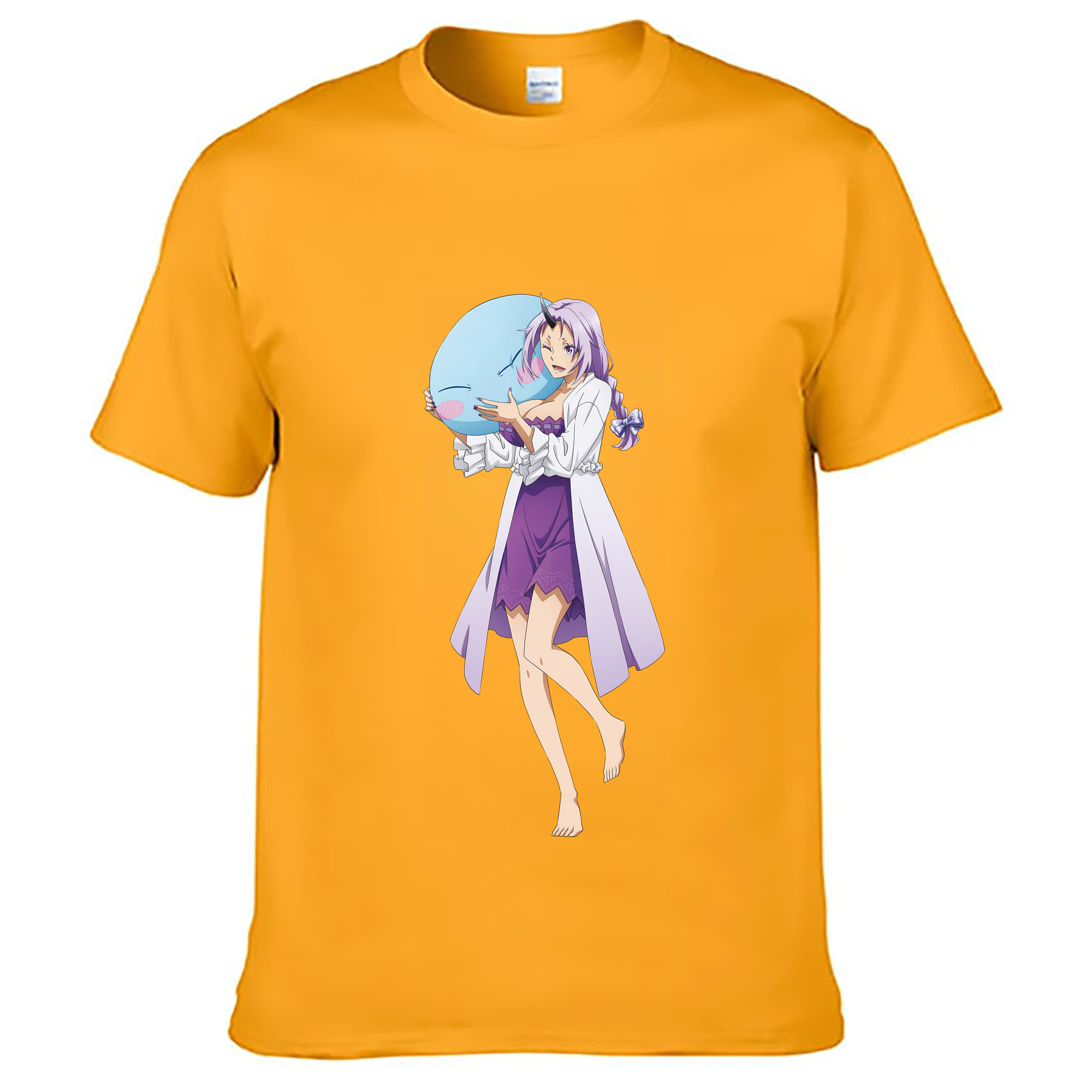 （画像用） 転スラ Regarding Reincarnated to Slime レディースカジュアルプリントTシャツ（綿100％）
