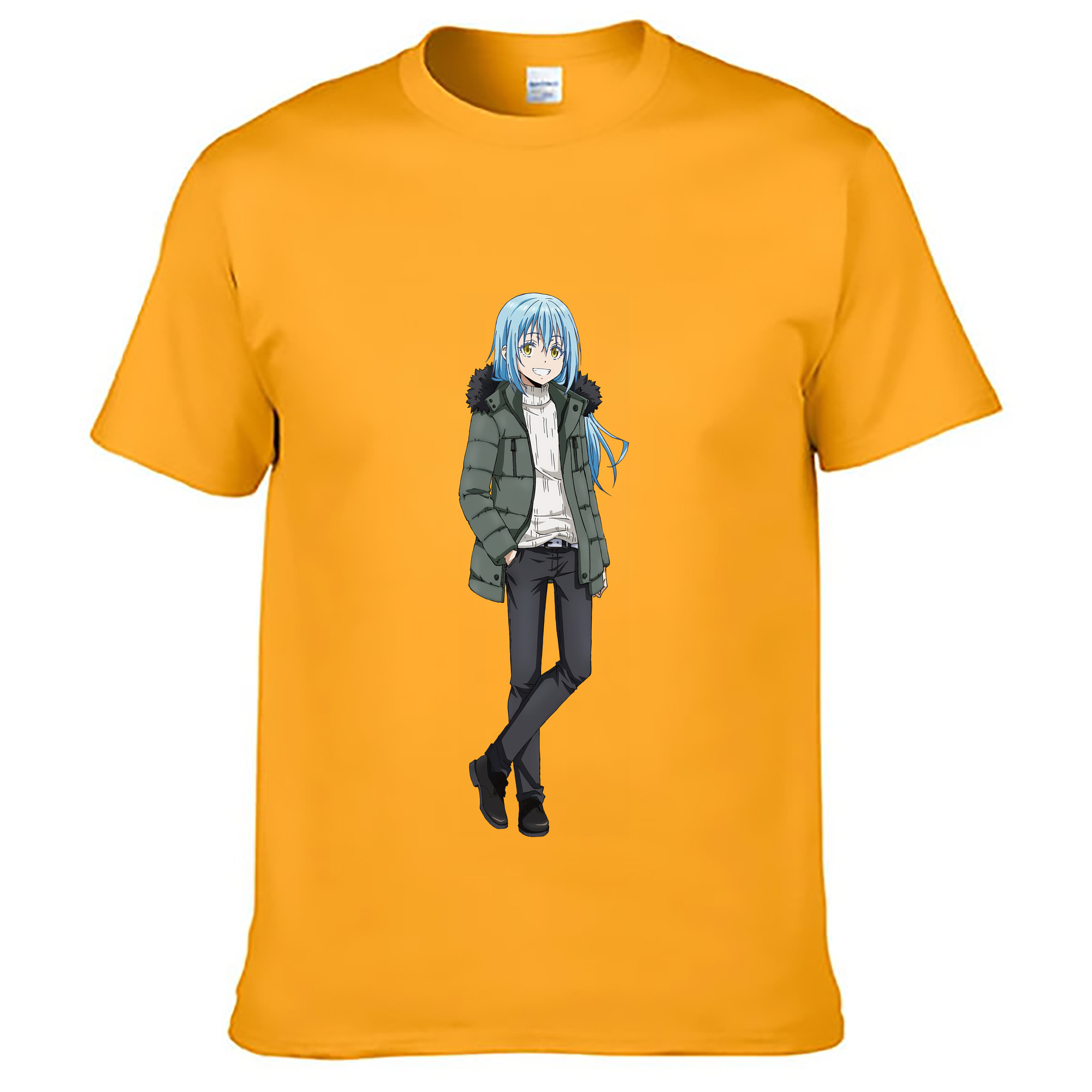 （画像用） 転スラ Regarding Reincarnated to Slime レディースカジュアルプリントTシャツ（綿100％）