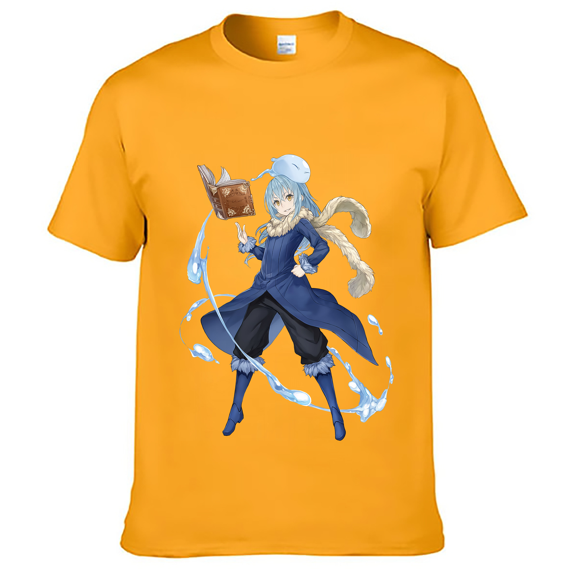 （画像用） 転スラ Regarding Reincarnated to Slime レディースカジュアルプリントTシャツ（綿100％）