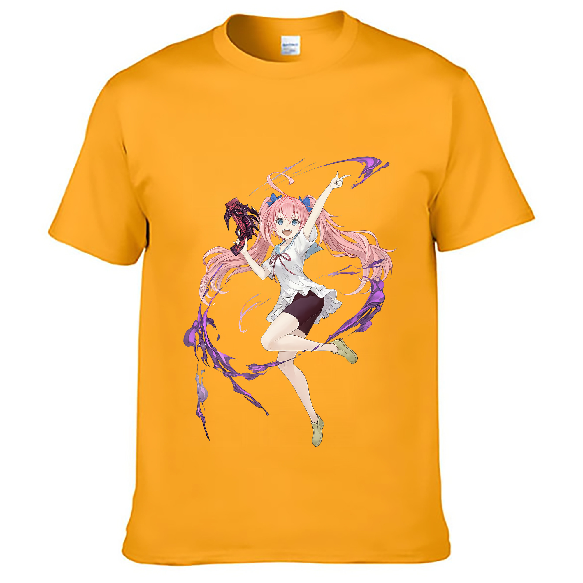 （画像用） 転スラ Regarding Reincarnated to Slime レディースカジュアルプリントTシャツ（綿100％）