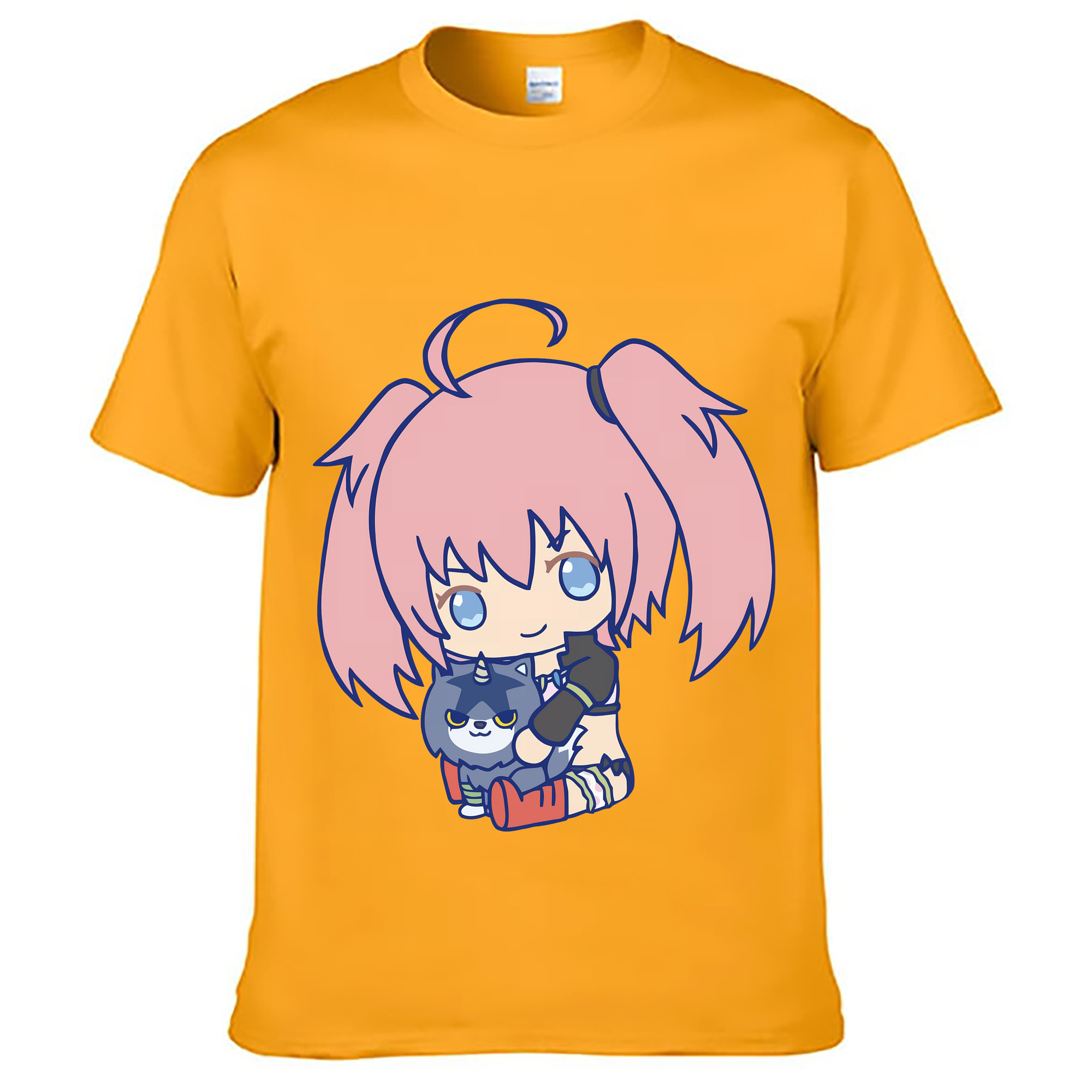 （画像用） 転スラ Regarding Reincarnated to Slime レディースカジュアルプリントTシャツ（綿100％）
