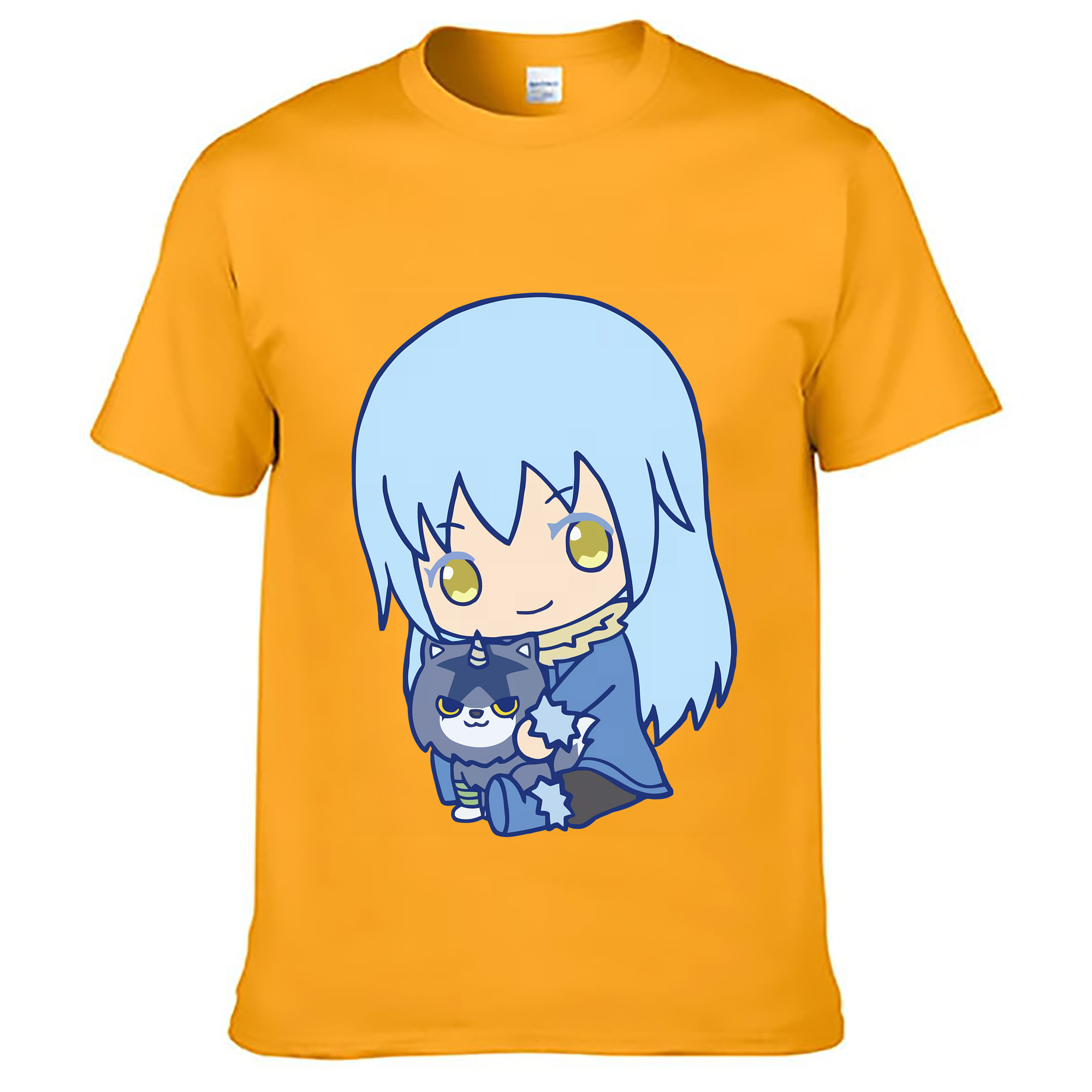 （画像用） 転スラ Regarding Reincarnated to Slime レディースカジュアルプリントTシャツ（綿100％）