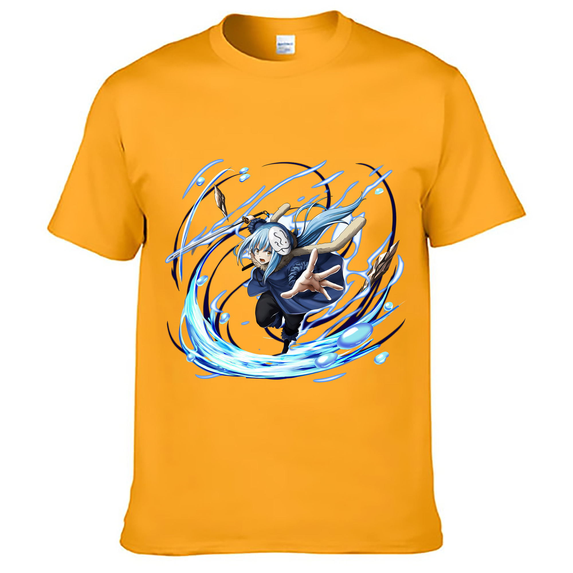 （画像用） 転スラ Regarding Reincarnated to Slime レディースカジュアルプリントTシャツ（綿100％）