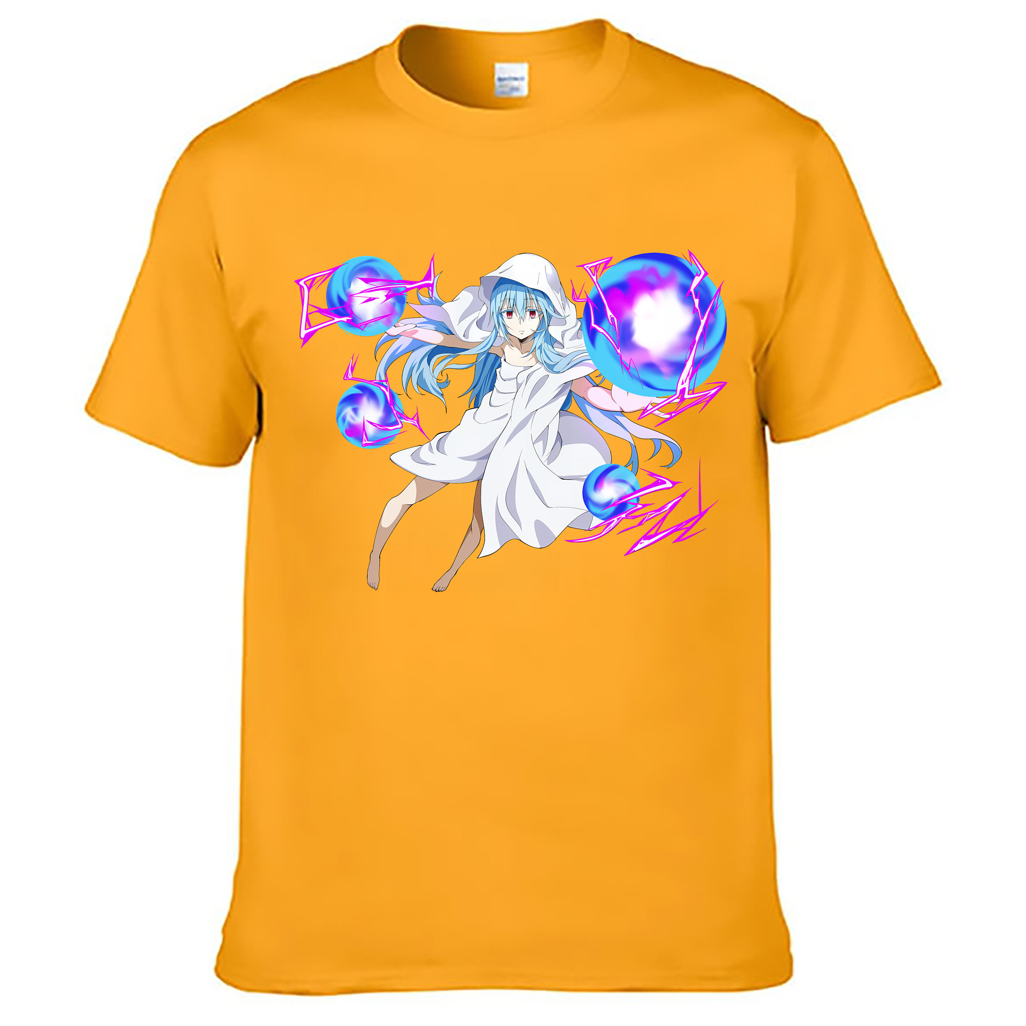 （画像用） 転スラ Regarding Reincarnated to Slime レディースカジュアルプリントTシャツ（綿100％）