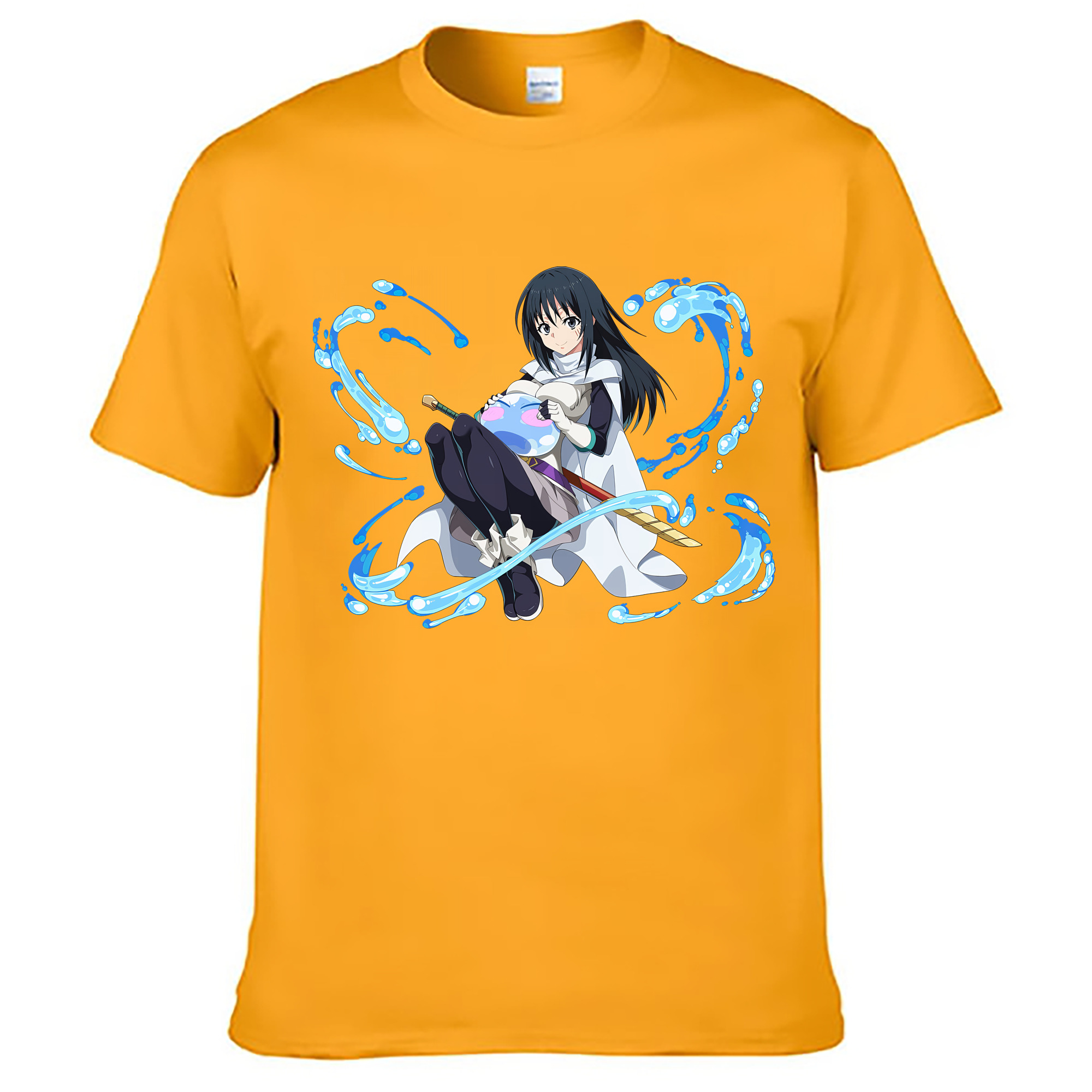 （画像用） 転スラ Regarding Reincarnated to Slime レディースカジュアルプリントTシャツ（綿100％）