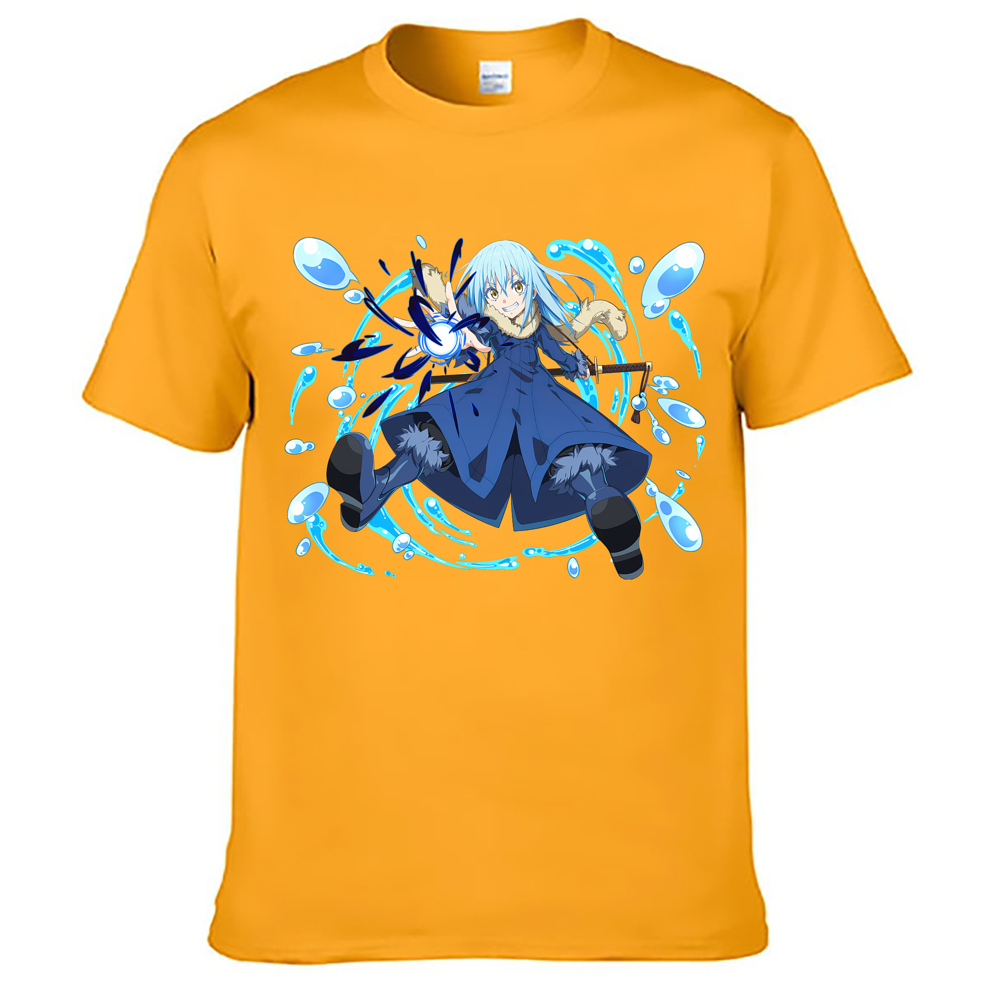 （画像用） 転スラ Regarding Reincarnated to Slime レディースカジュアルプリントTシャツ（綿100％）