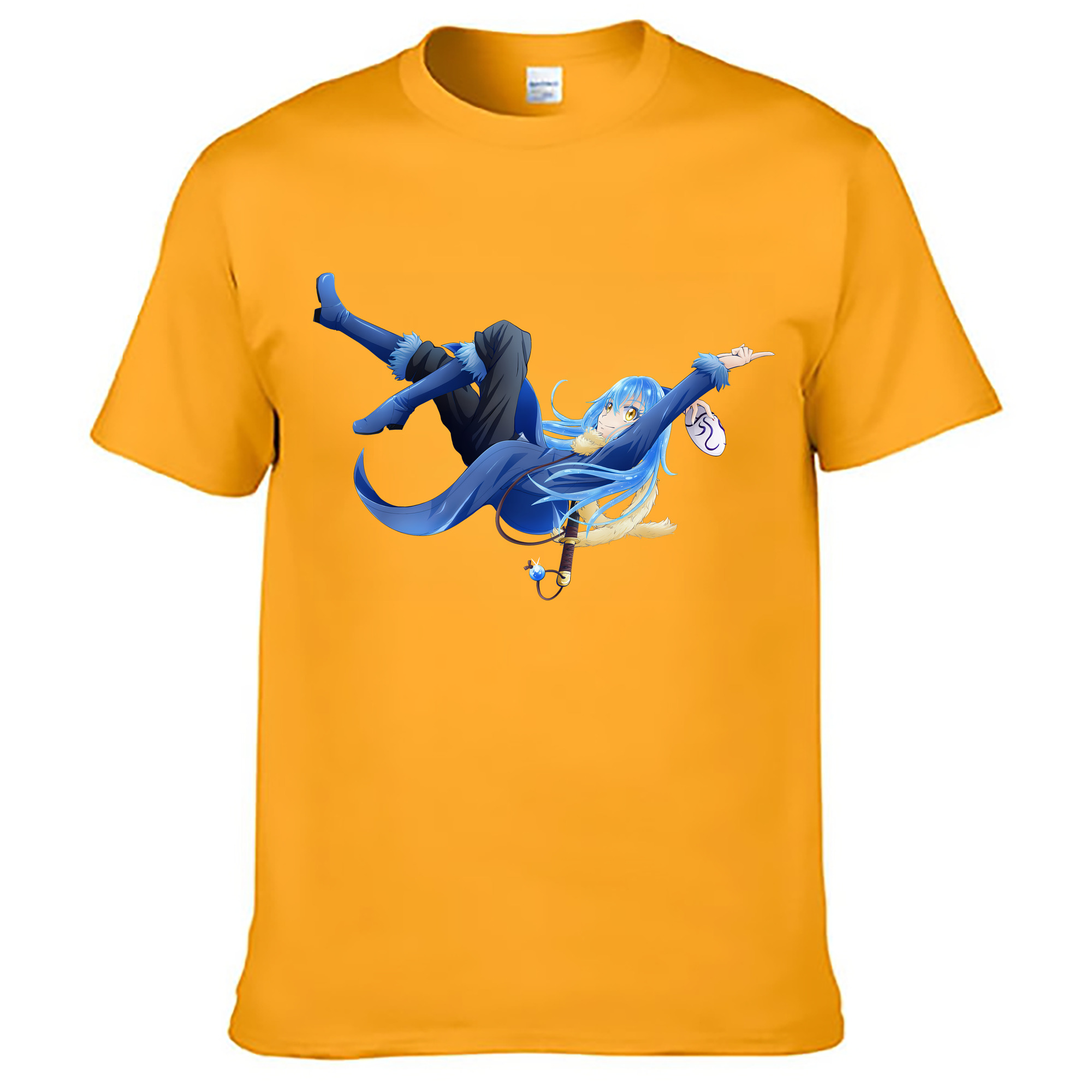 （画像用） 転スラ Regarding Reincarnated to Slime レディースカジュアルプリントTシャツ（綿100％）