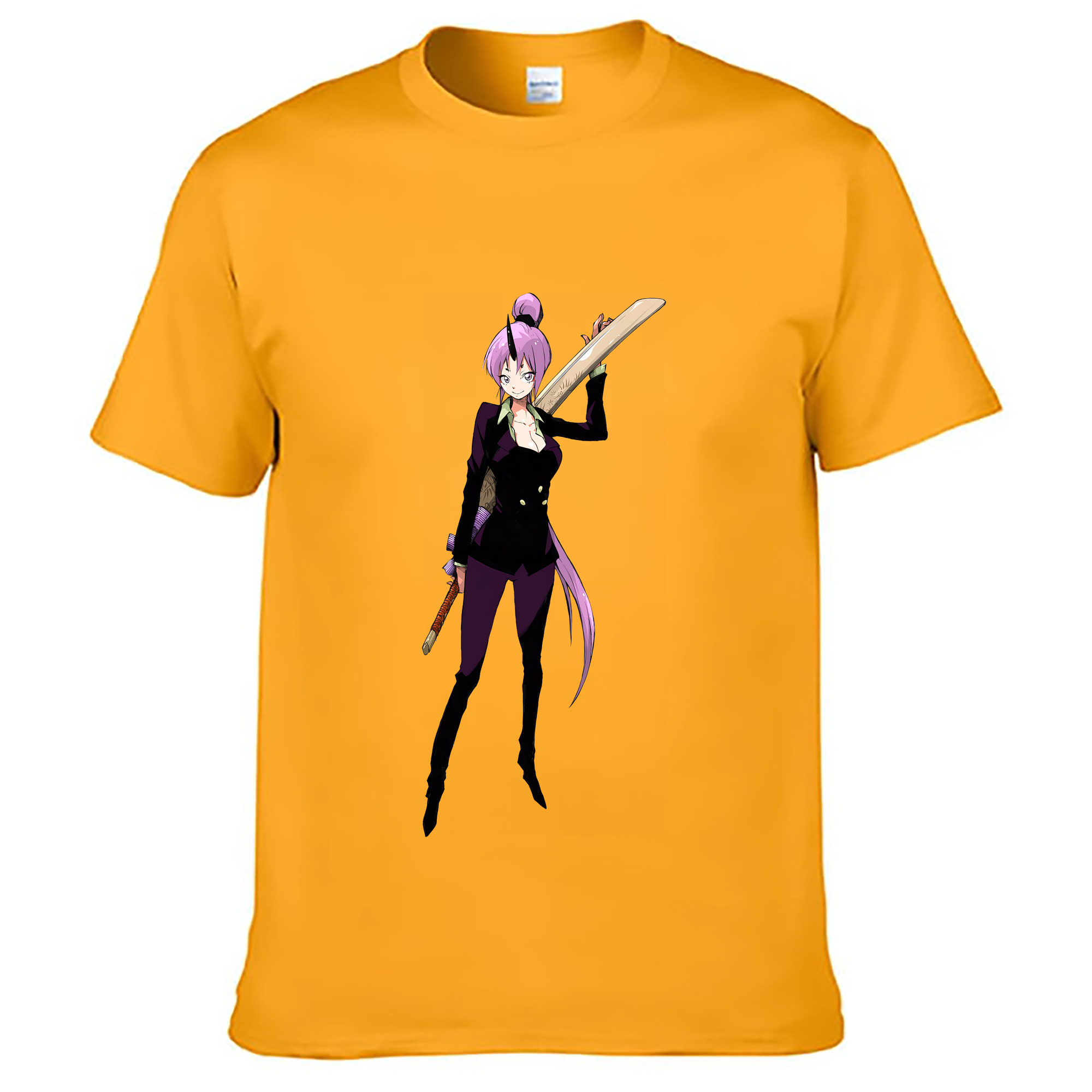 （画像用） 転スラ Regarding Reincarnated to Slime レディースカジュアルプリントTシャツ（綿100％）