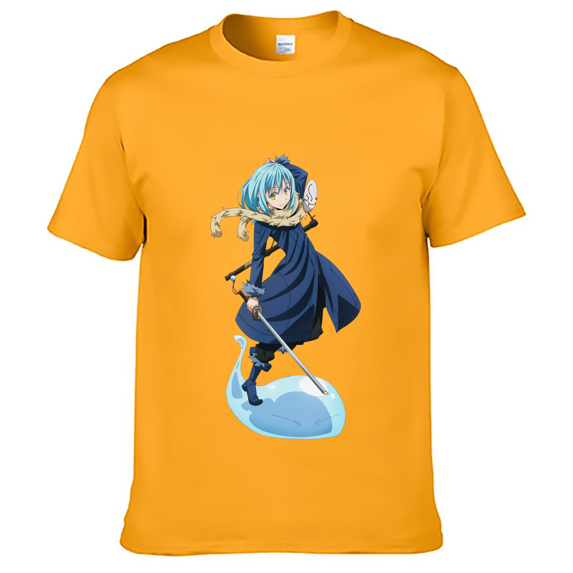 （画像用） 転スラ Regarding Reincarnated to Slime レディースカジュアルプリントTシャツ（綿100％）
