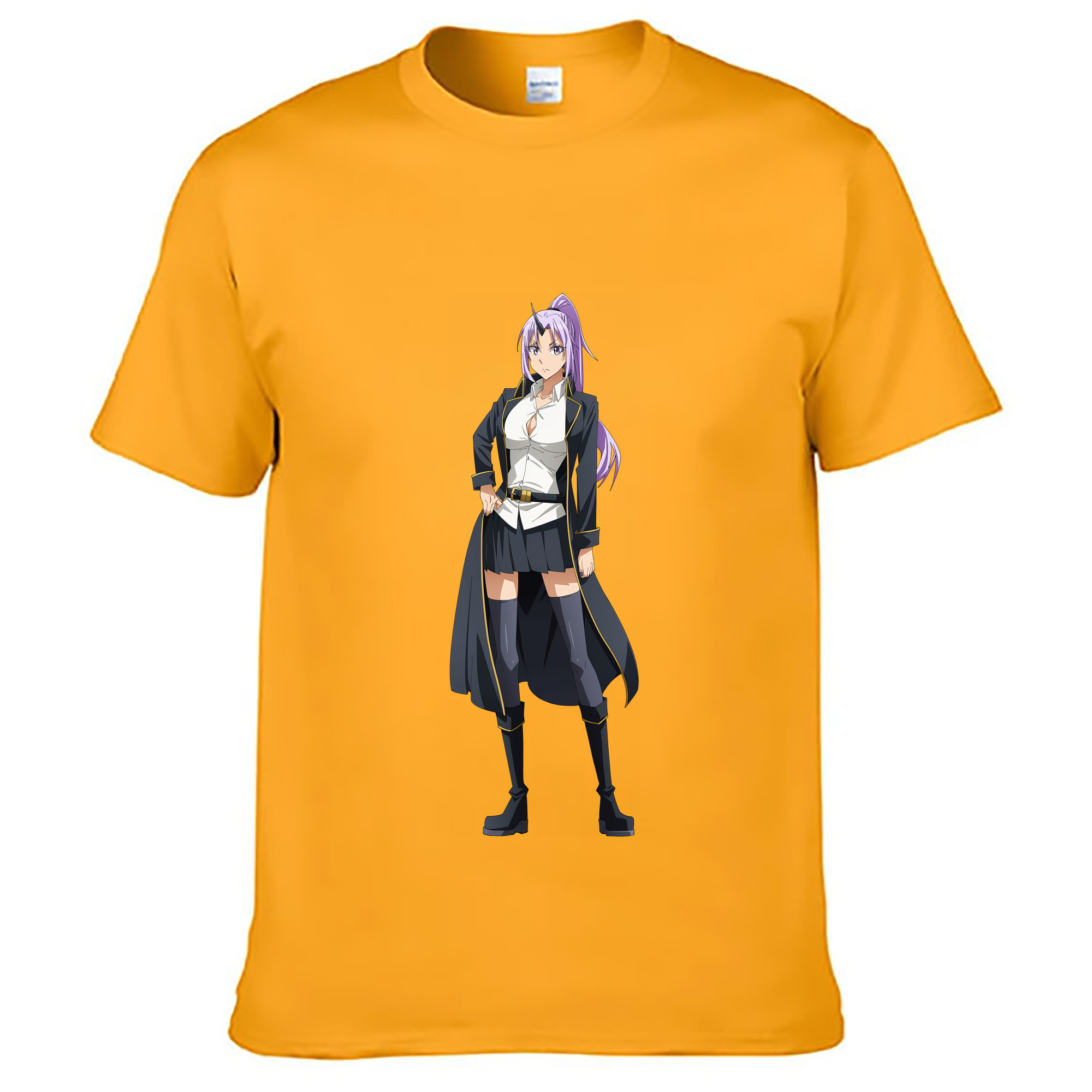 （画像用） 転スラ Regarding Reincarnated to Slime レディースカジュアルプリントTシャツ（綿100％）