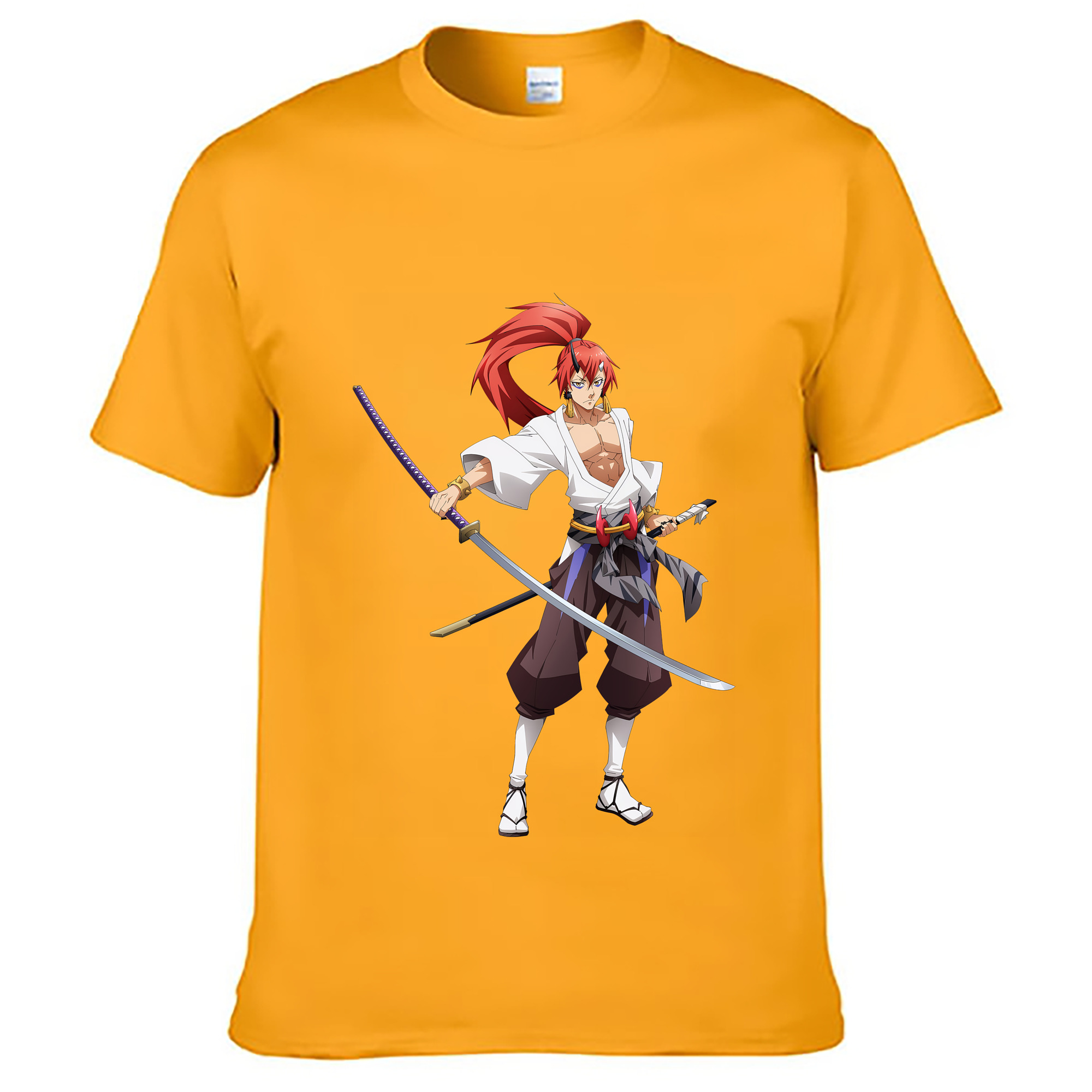 （画像用） 転スラ Regarding Reincarnated to Slime レディースカジュアルプリントTシャツ（綿100％）