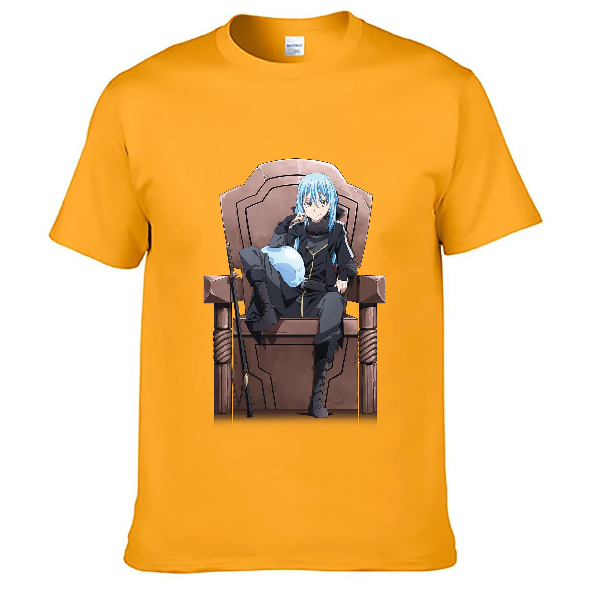（画像用） 転スラ Regarding Reincarnated to Slime レディースカジュアルプリントTシャツ（綿100％）