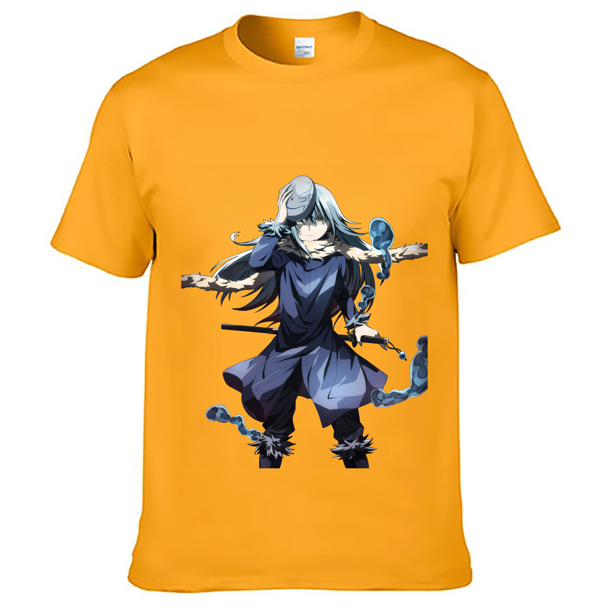 （画像用） 転スラ Regarding Reincarnated to Slime レディースカジュアルプリントTシャツ（綿100％）